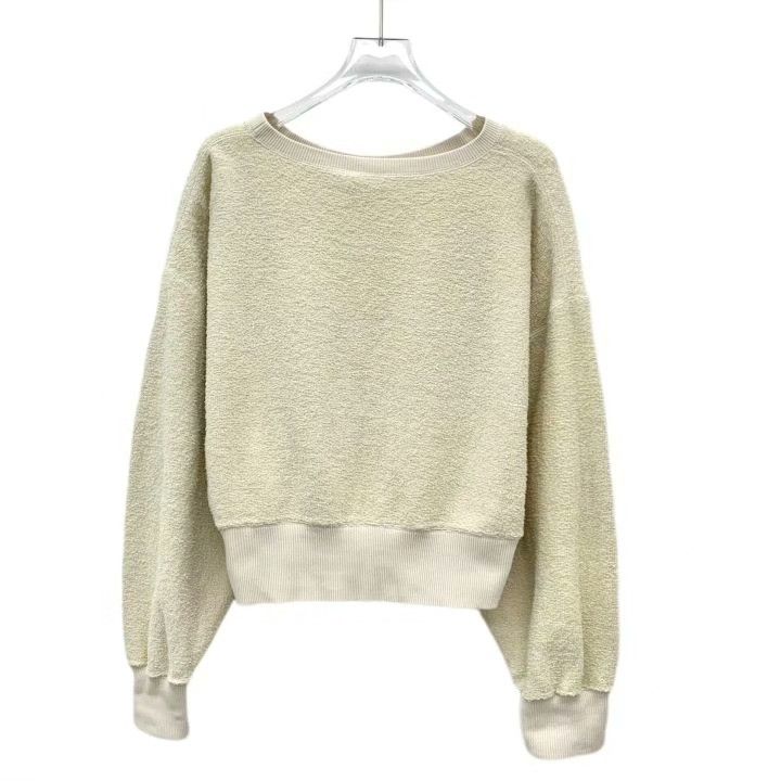 Celine Celine Beige Logo Embroidered Cotton Knit Top Size S / US 4 / IT 40 - 2 Thumbnail