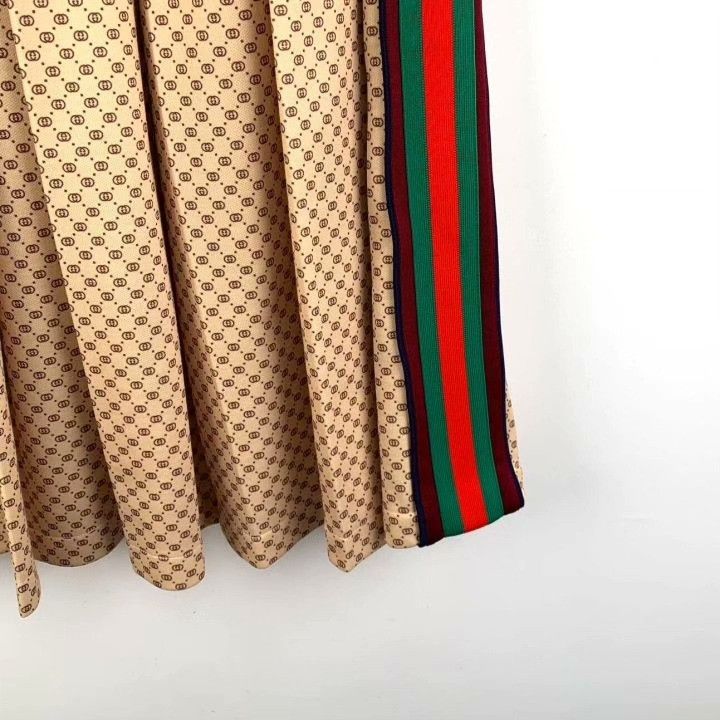 Gucci Gucci Monogram Stripe Pleated Skirt Size 34" / US 12 / IT 48 - 5 Thumbnail