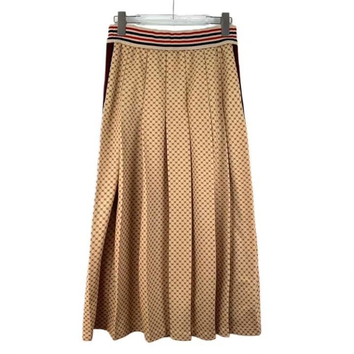 Gucci Gucci Monogram Stripe Pleated Skirt Size 34" / US 12 / IT 48 - 2 Thumbnail