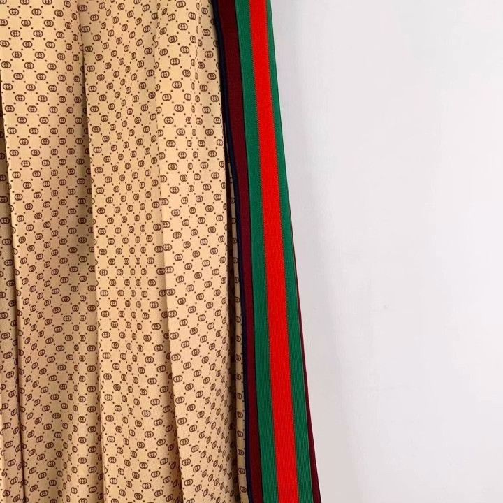 Gucci Gucci Monogram Stripe Pleated Skirt Size 34" / US 12 / IT 48 - 4 Thumbnail