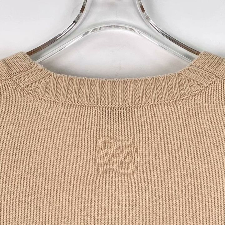 Fendi Fendi Logo-Embroidered Cashmere V-Neck Sweater Size M / US 6-8 / IT 42-44 - 5 Thumbnail