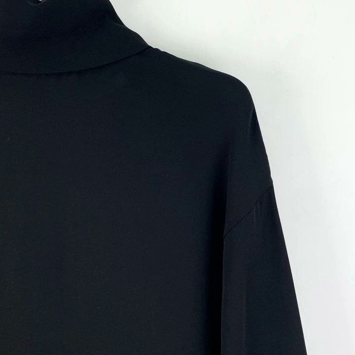 Chanel Chanel Black Silk Turtleneck Long-Sleeve T-shirt Size XS / US 0-2 / IT 36-38 - 3 Thumbnail