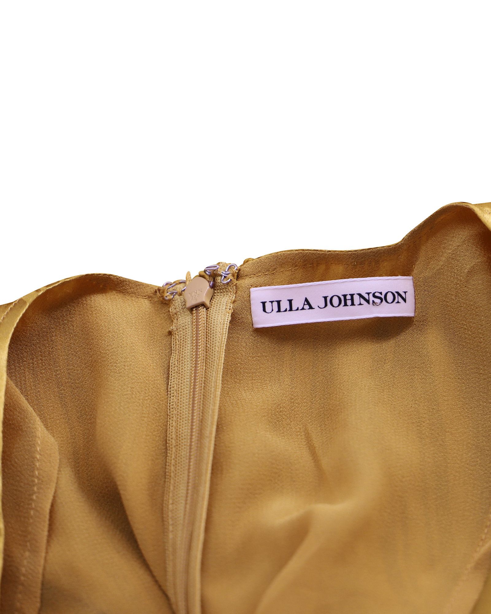 Ulla Johnson Ulla Johnson Odette Mini Dress in Gold Silk Size XS / US 0-2 / IT 36-38 - 4 Thumbnail
