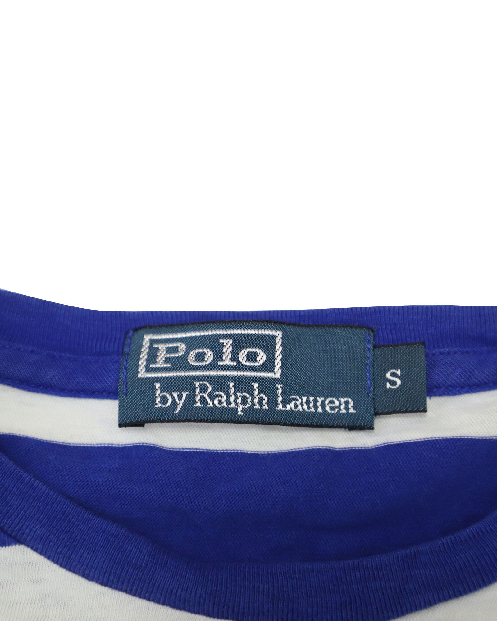 Ralph Lauren Polo by Ralph Lauren Stripe T-shirt in Blue and White Cotton Size US XS / EU 42 / 0 - 4 Thumbnail