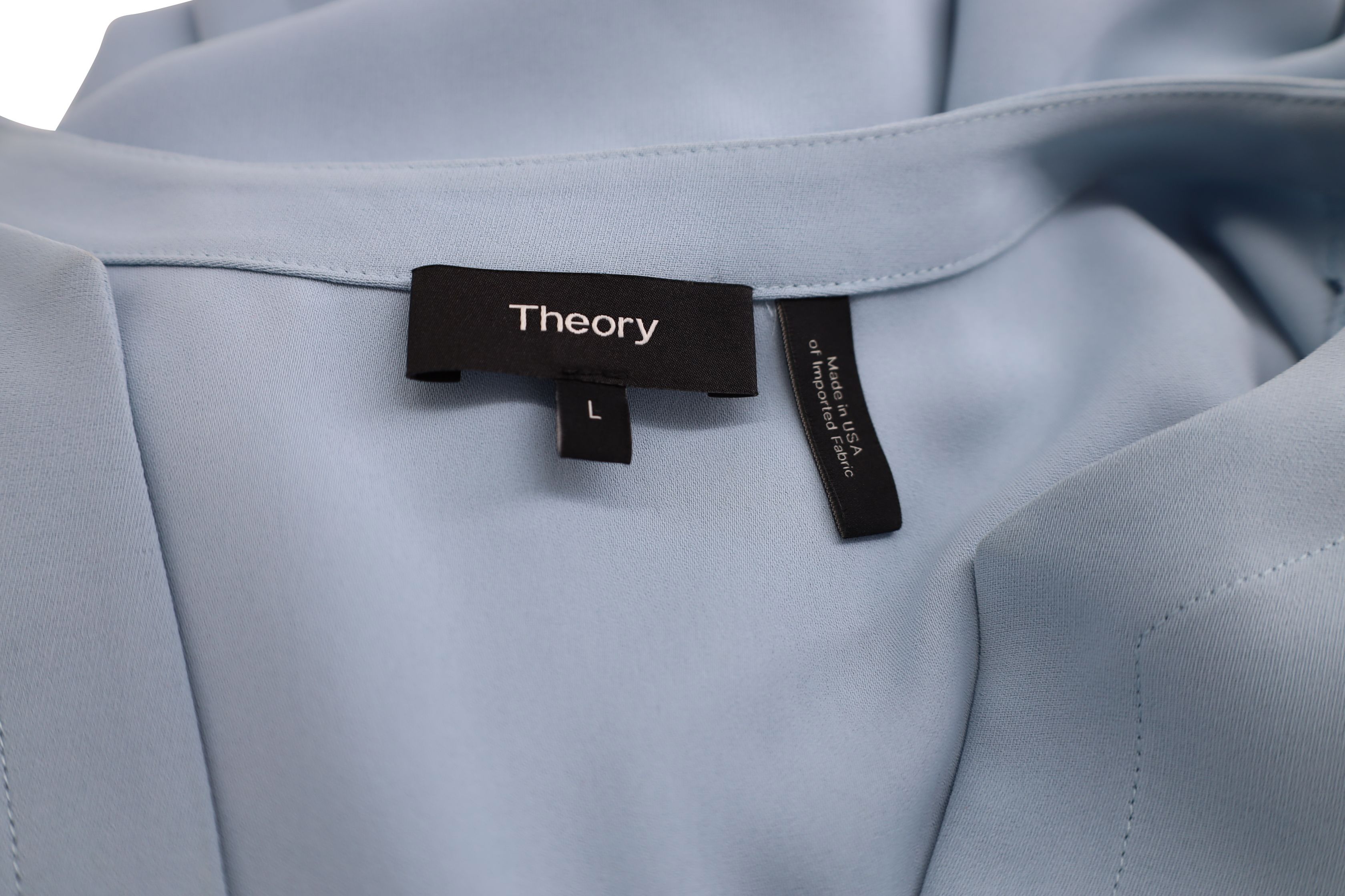 Theory Theory Short Sleeve Shift Dress in Light Blue Polyester Size S / US 4 / IT 40 - 4 Thumbnail