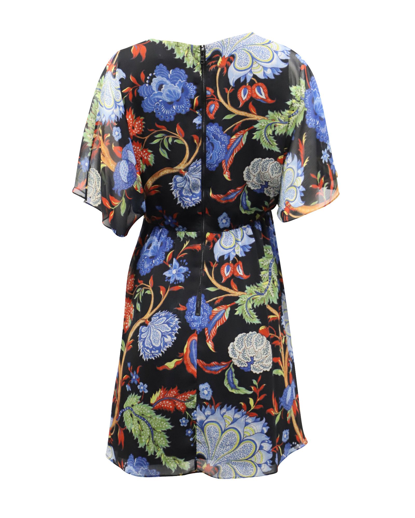 Alice + Olivia Alice + Olivia Cay Floral Dress in Multicolor Polyester Size XS / US 0-2 / IT 36-38 - 3 Thumbnail