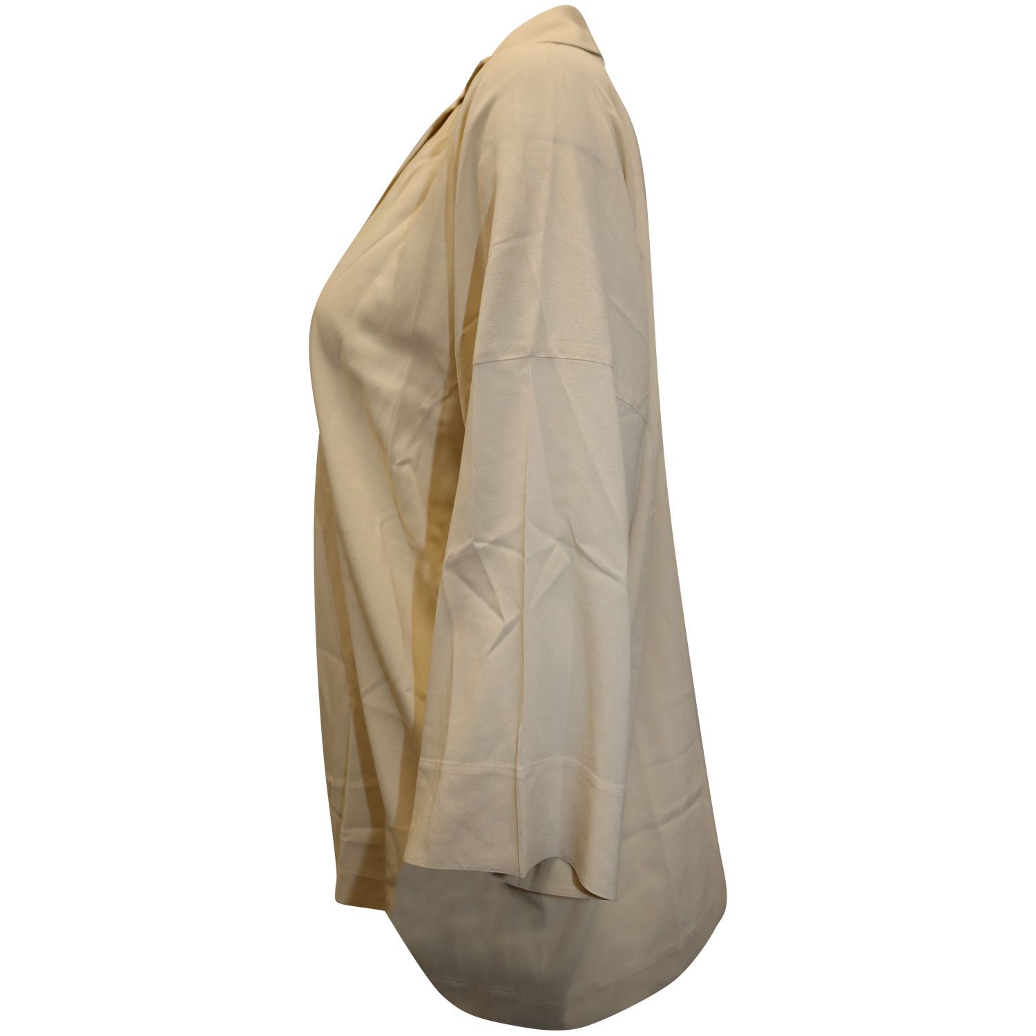Vince Vince Long Sleeve Flowy Blouse in Beige Viscose Size XS / US 0-2 / IT 36-38 - 2 Thumbnail