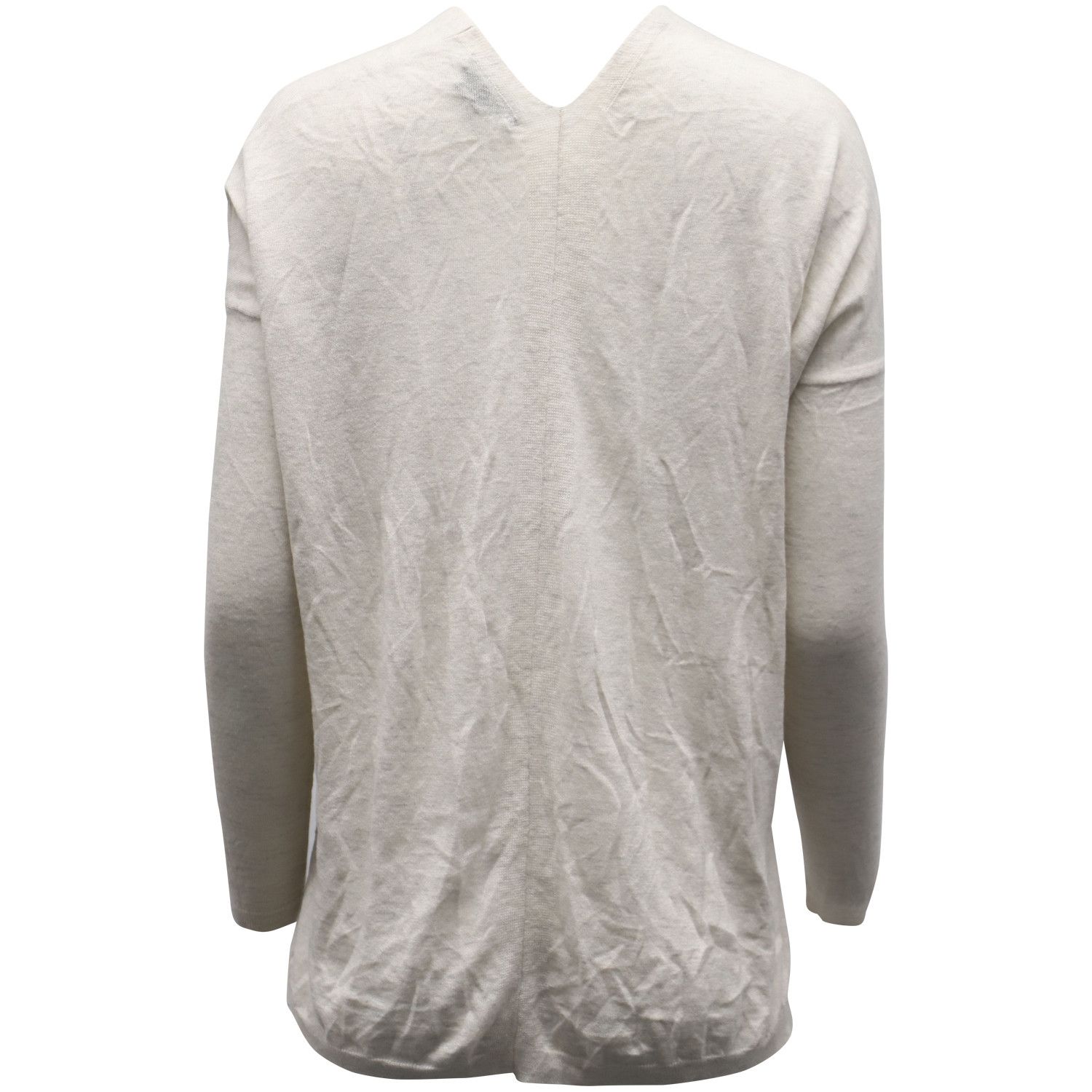 Vince Vince V Neck Sweater in Cream Wool Size XS / US 0-2 / IT 36-38 - 2 Thumbnail