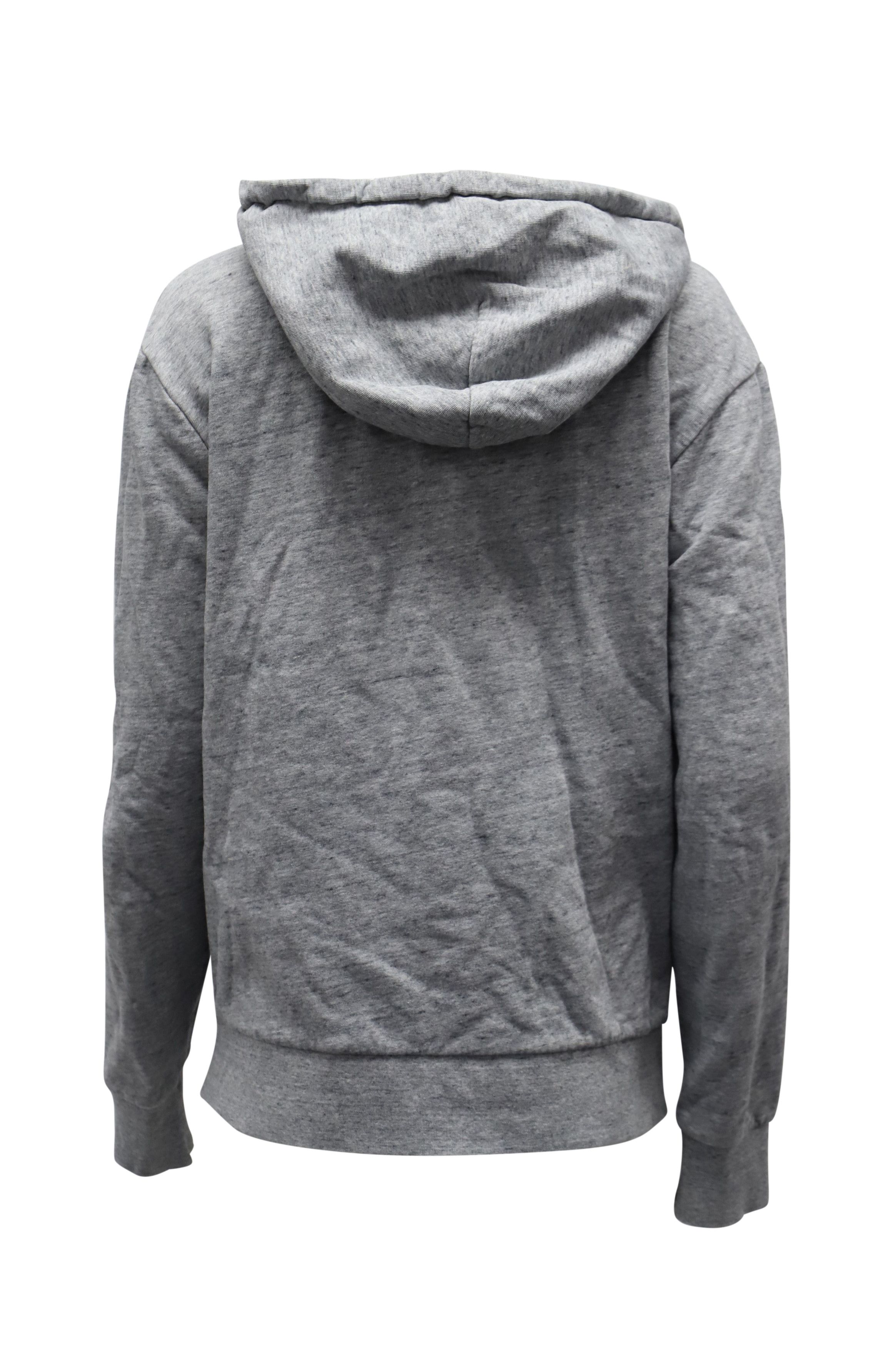 Sandro Sandro Zip-Up Hoodie in Grey Cotton Size US M / EU 48-50 / 2 - 2 Thumbnail