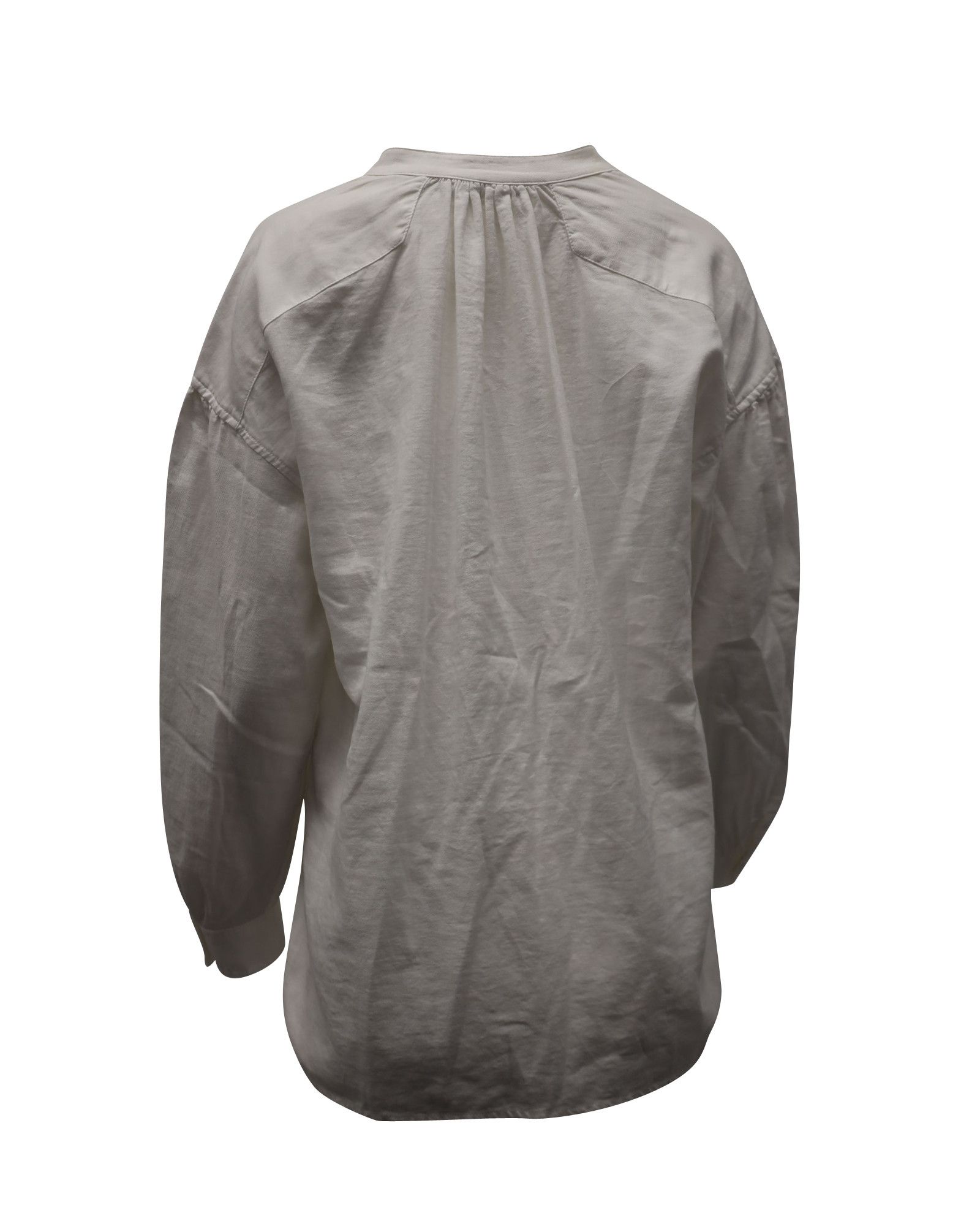 Vince Vince Long Sleeve Blouse in White Cotton Size XS / US 0-2 / IT 36-38 - 3 Thumbnail