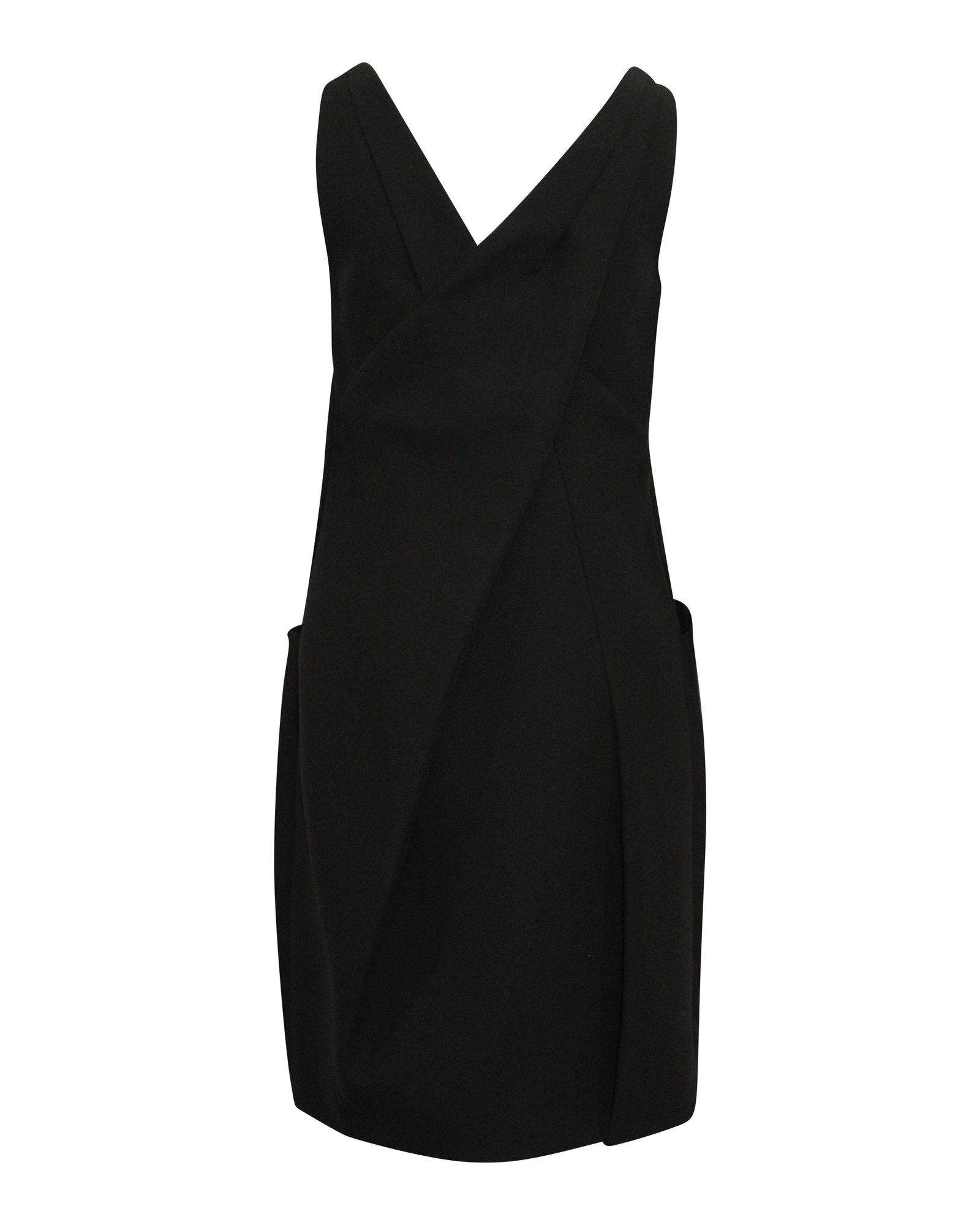 Prada Prada Sleeveless Sheath Dress with Pockets in Black Cotton Size XXS / US 00 / IT 34 - 3 Thumbnail