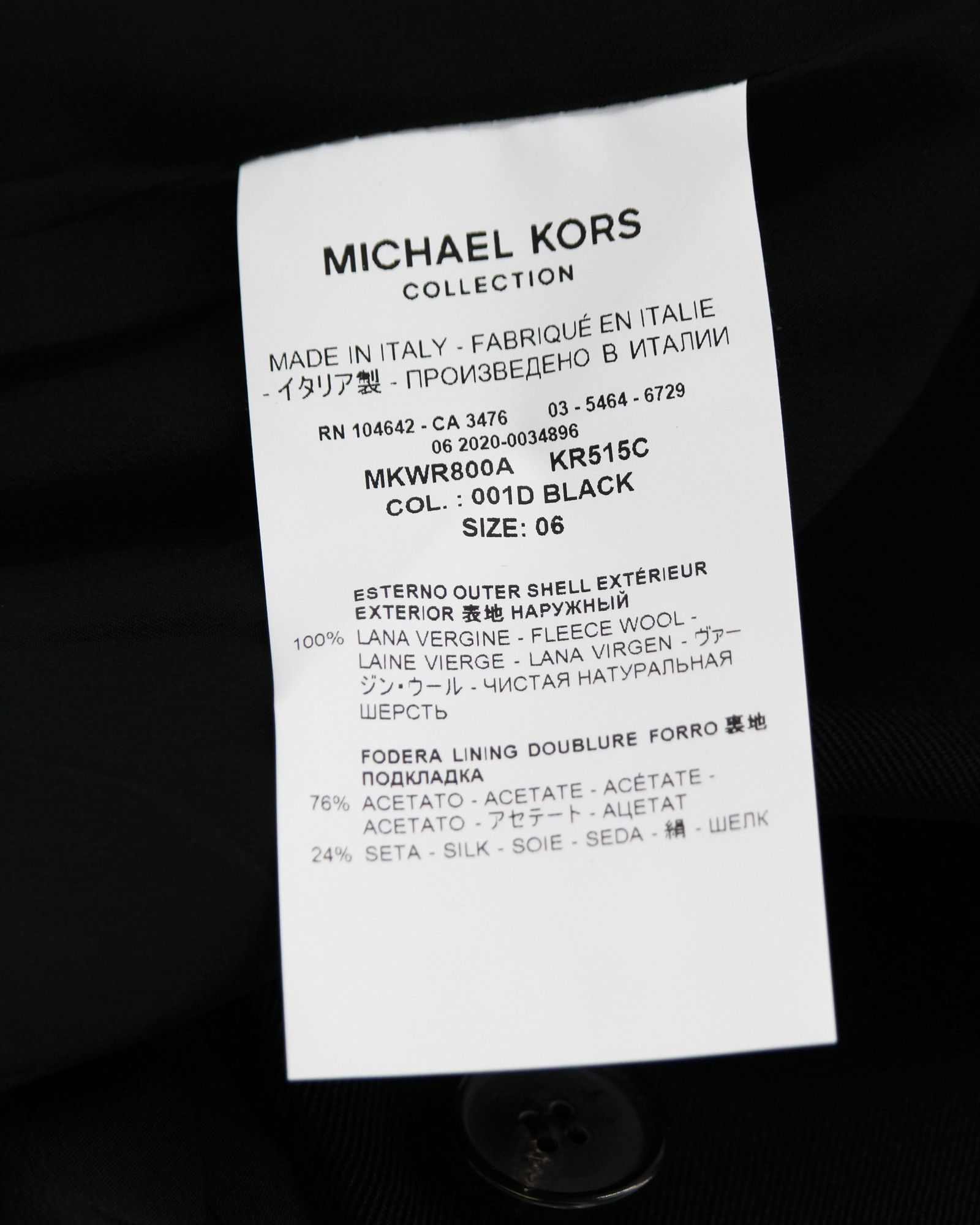 Michael Kors Michael Kors Blazer in Black Wool Size M / US 6-8 / IT 42-44 - 8 Thumbnail