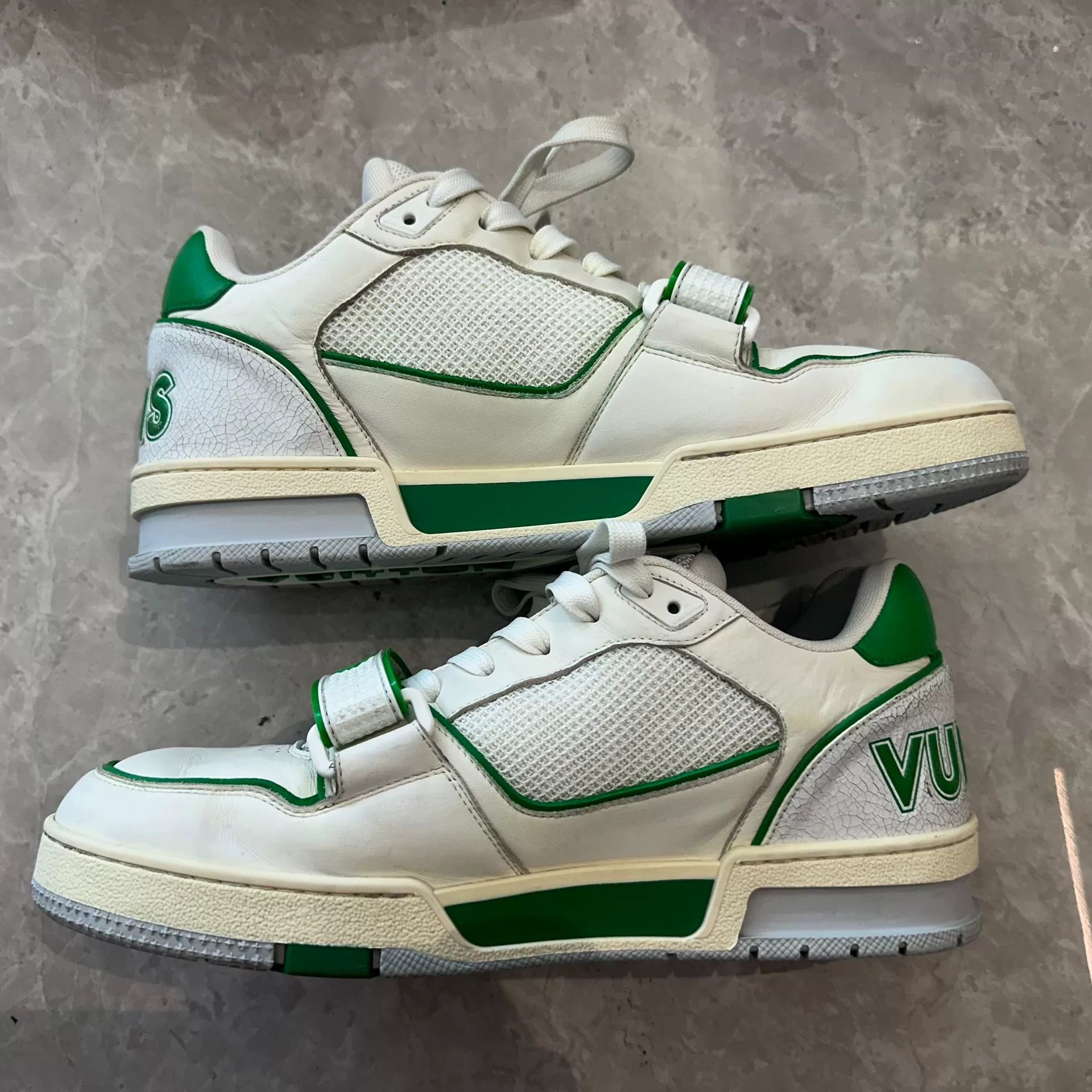 Louis Vuitton Louis Vuitton Training Green Lowtop Sneakers 8 Men Size US 8 / EU 41 - 3 Thumbnail