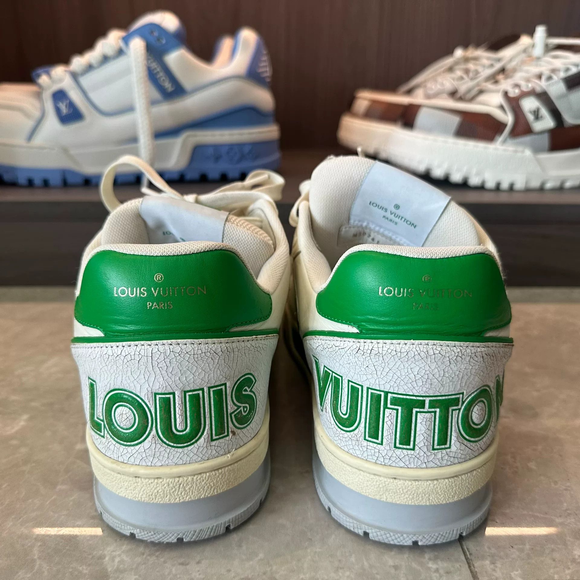 Louis Vuitton Louis Vuitton Training Green Lowtop Sneakers 8 Men Size US 8 / EU 41 - 5 Thumbnail