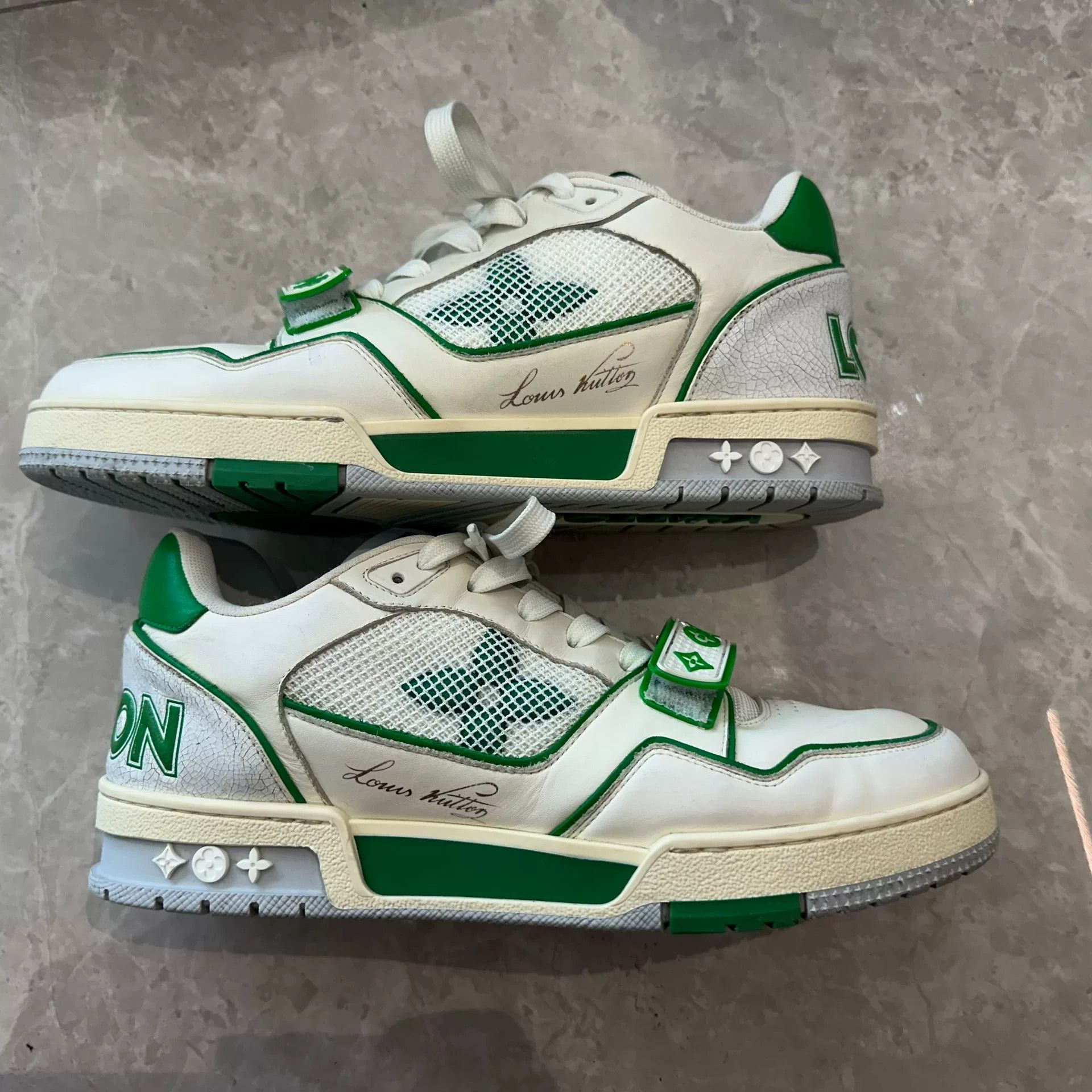 Louis Vuitton Louis Vuitton Training Green Lowtop Sneakers 8 Men Size US 8 / EU 41 - 2 Thumbnail