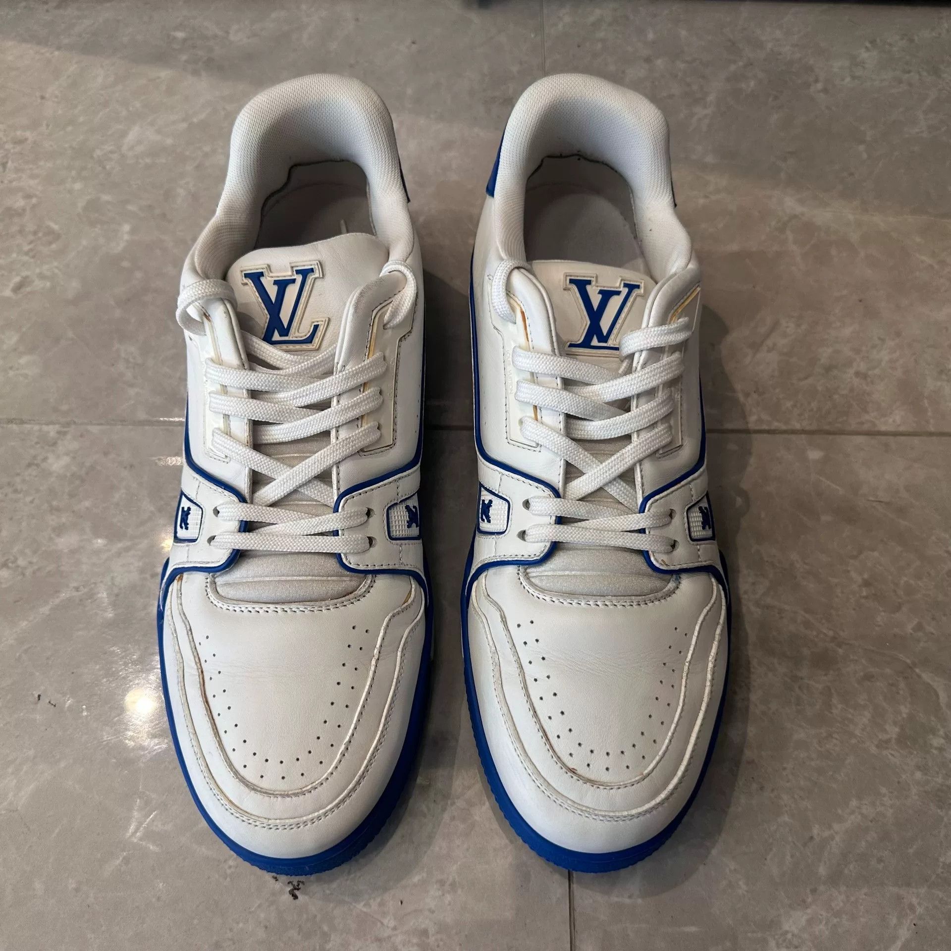 Louis Vuitton Louis Vuitton Training Blue Lowtop Sneakers 9 Men Size US 9 / EU 42 - 4 Thumbnail
