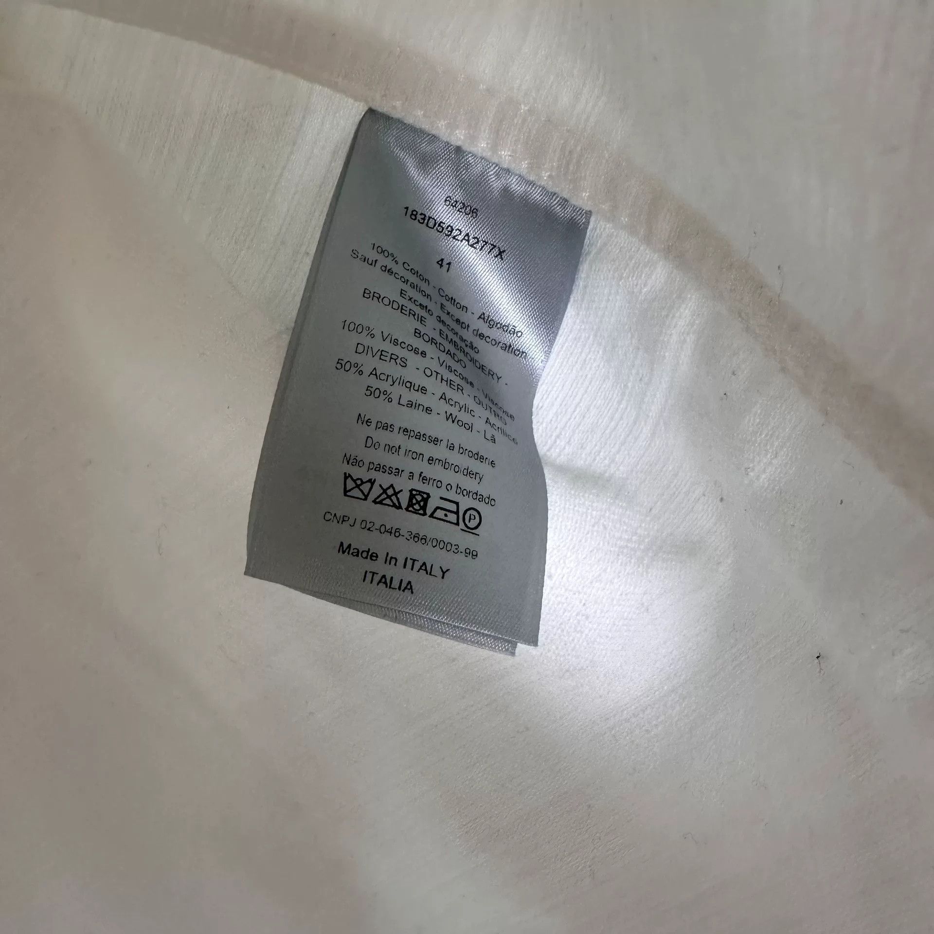 Dior Dior White Shirt l Men Size US L / EU 52-54 / 3 - 3 Thumbnail