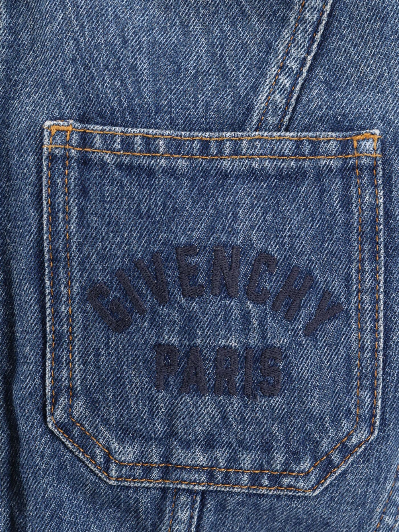 Givenchy Denim Jacket With Logo Embroidery Size S / US 4 / IT 40 - 3 Thumbnail