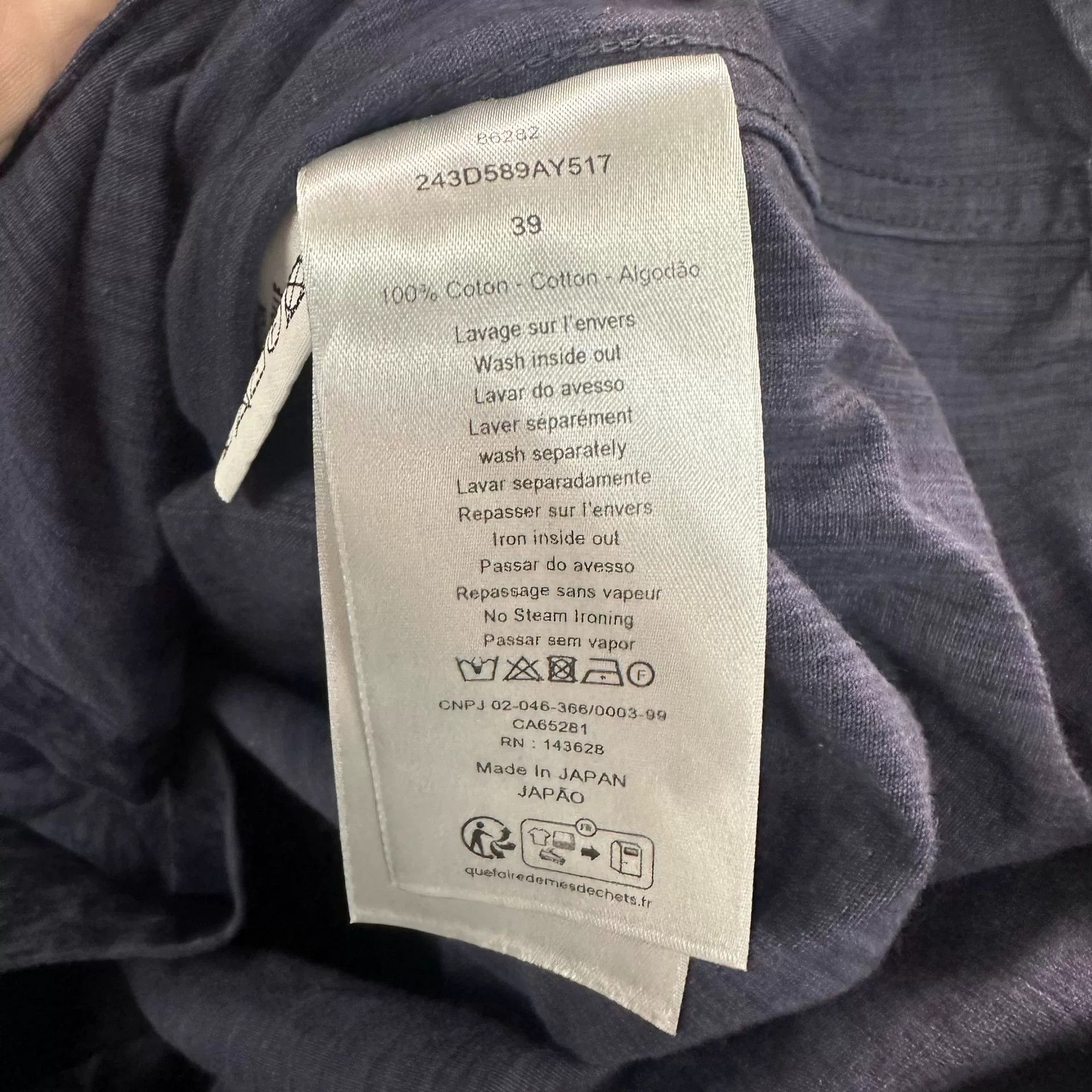 Dior Dior Retro Denim Blue Shirt m Men Size US M / EU 48-50 / 2 - 3 Thumbnail