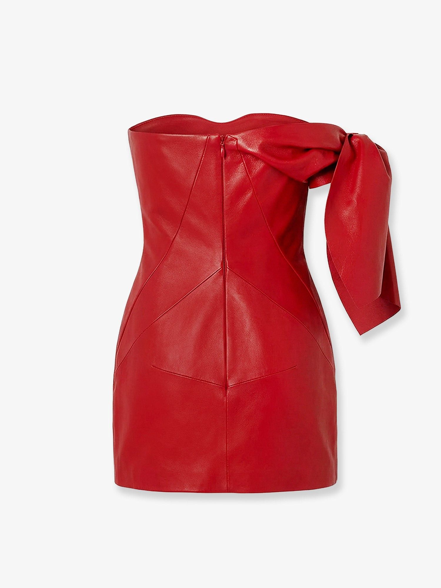 Givenchy Leather Bustier Dress With Bow Detail Size M / US 6-8 / IT 42-44 - 4 Thumbnail