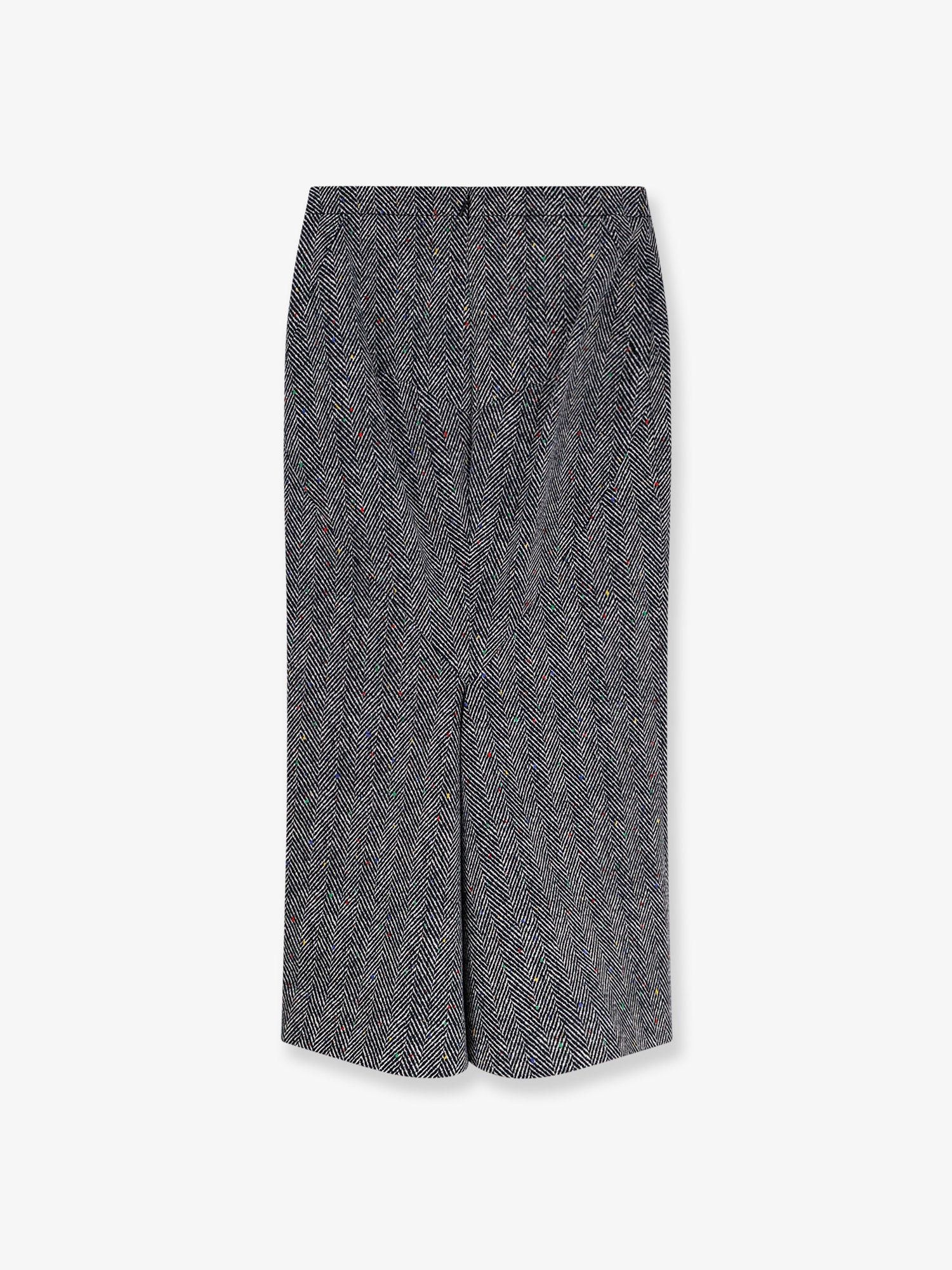 Givenchy Herringbone Motif Cotton Skirt Size 27" / US 4 / IT 40 - 2 Thumbnail
