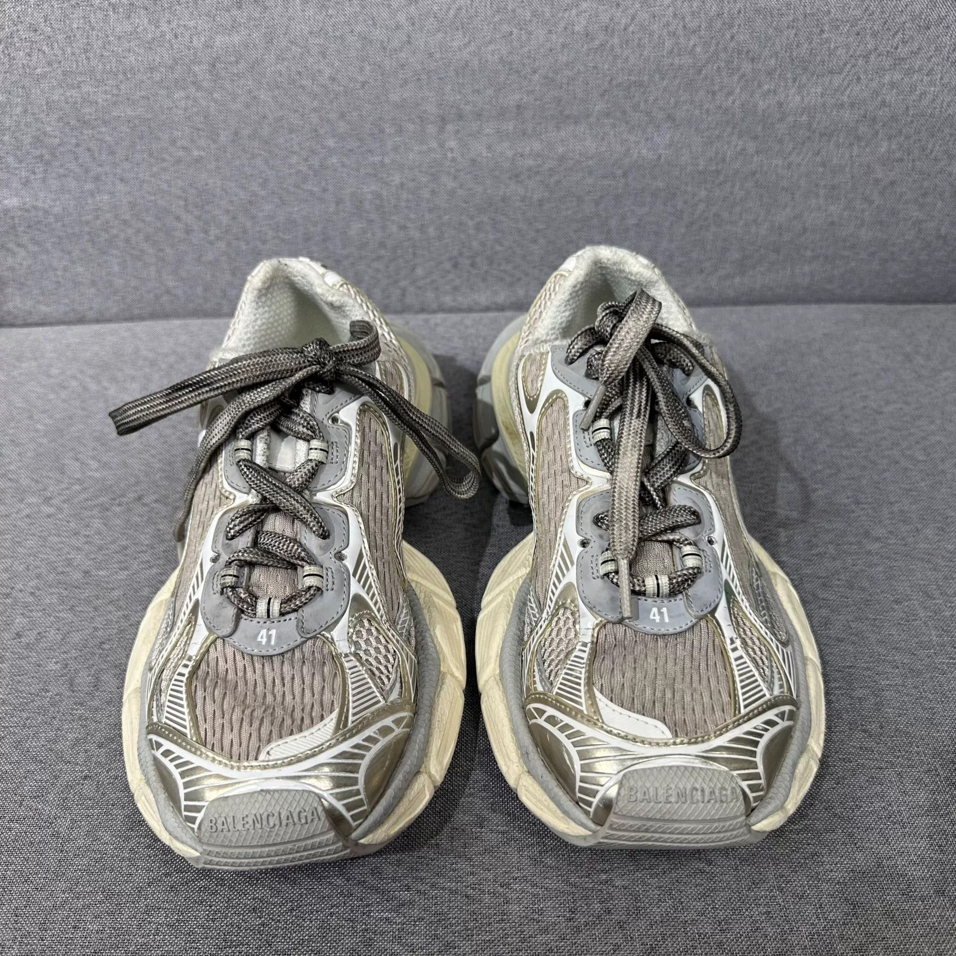 Balenciaga Balenciaga White Lowtop Sneakers 8 Men Size US 8 / EU 41 - 4 Thumbnail