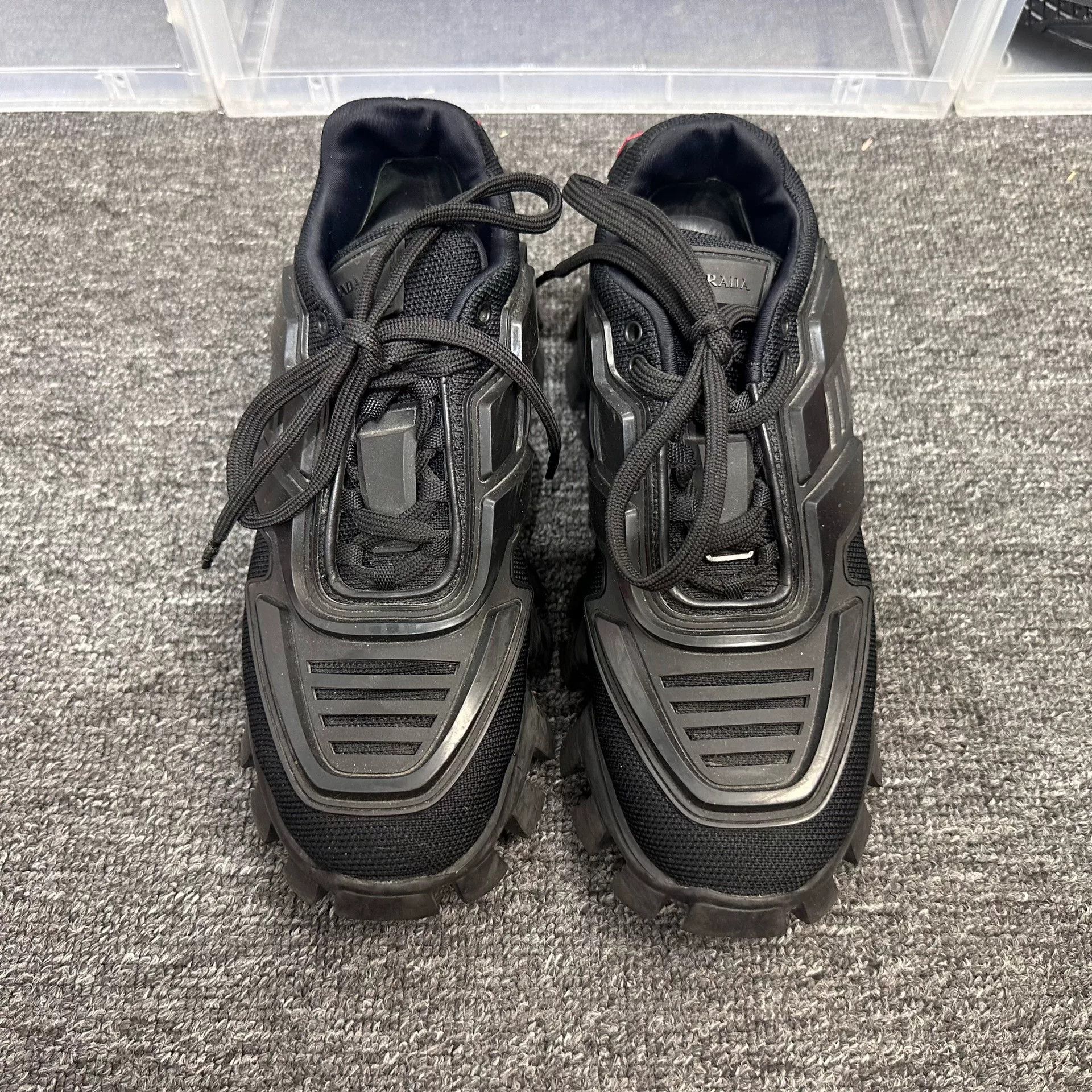 Prada Prada Black Lowtop Sneakers us_7 Women Size US 7 / IT 37 - 4 Thumbnail