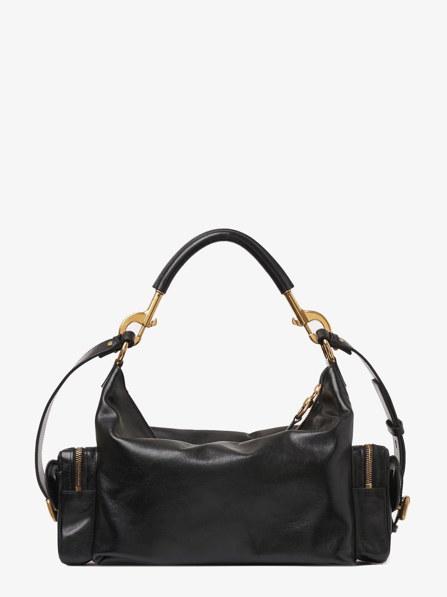Chloe Carry Shiny Buffalo Leather Shoulder Bag Size ONE SIZE - 2 Thumbnail