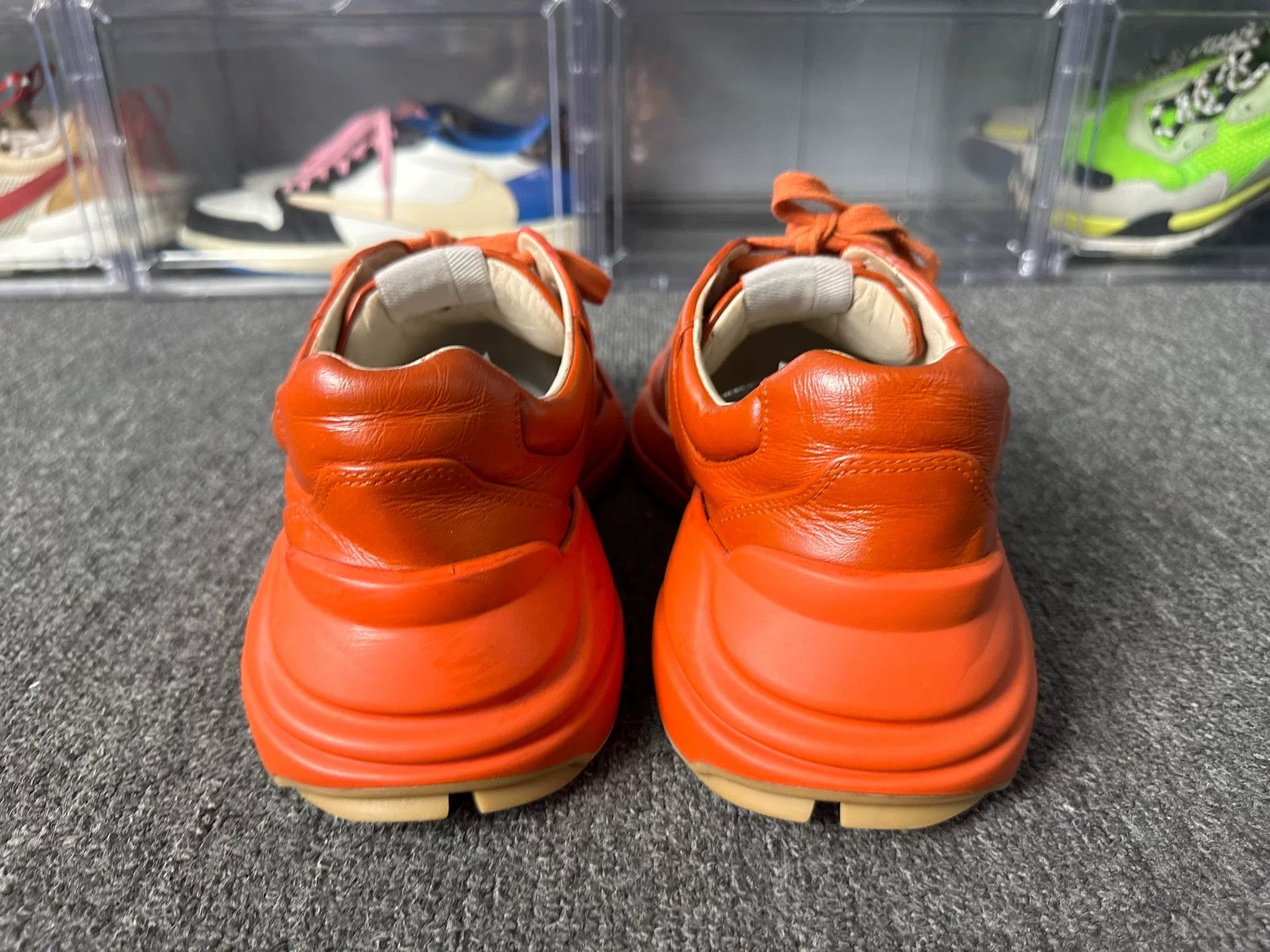 Gucci Gucci Orange Lowtop Sneakers 8 Men Size US 8 / EU 41 - 5 Thumbnail