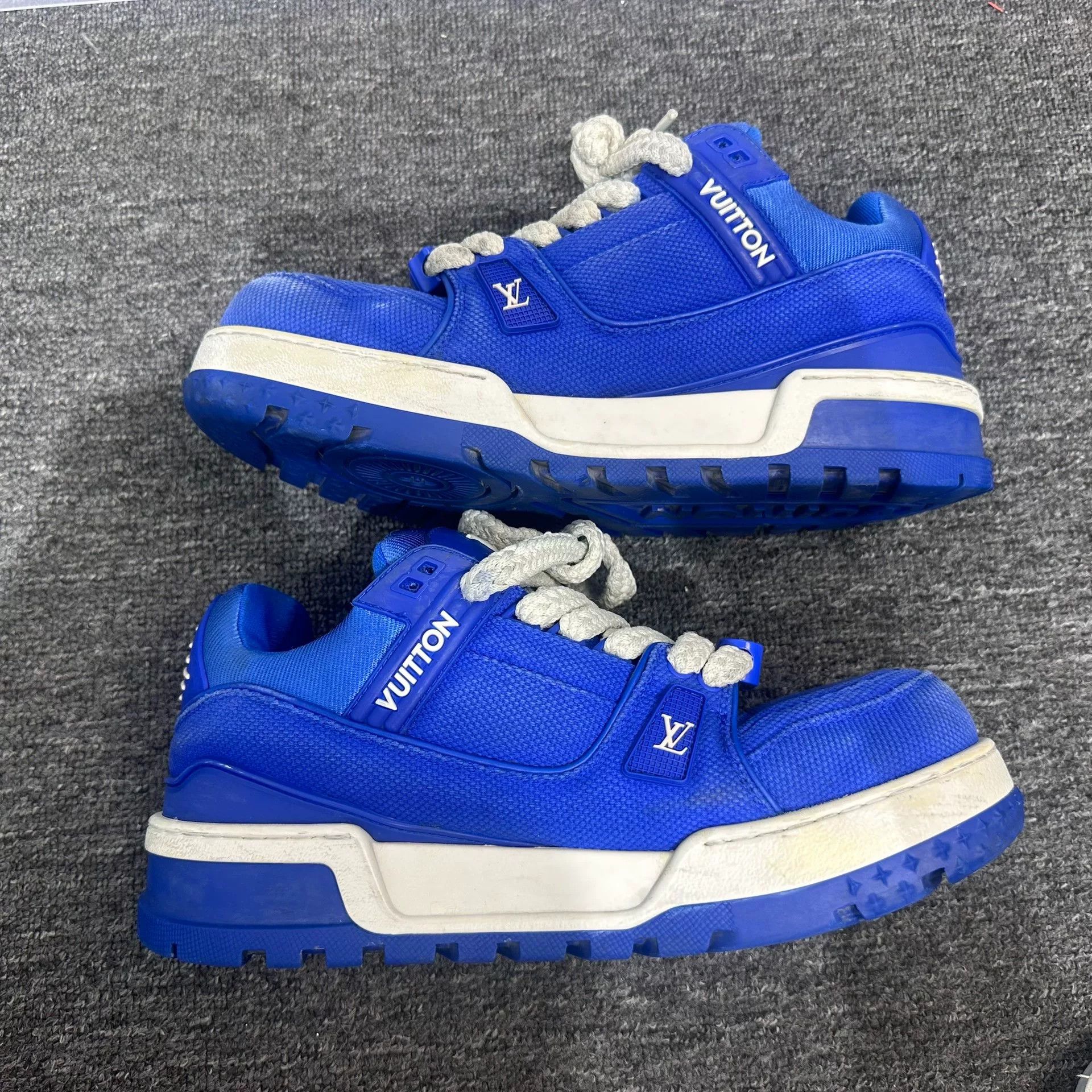 Louis Vuitton Louis Vuitton Training Blue Lowtop Sneakers 10 Men Size US 10 / EU 43 - 3 Thumbnail