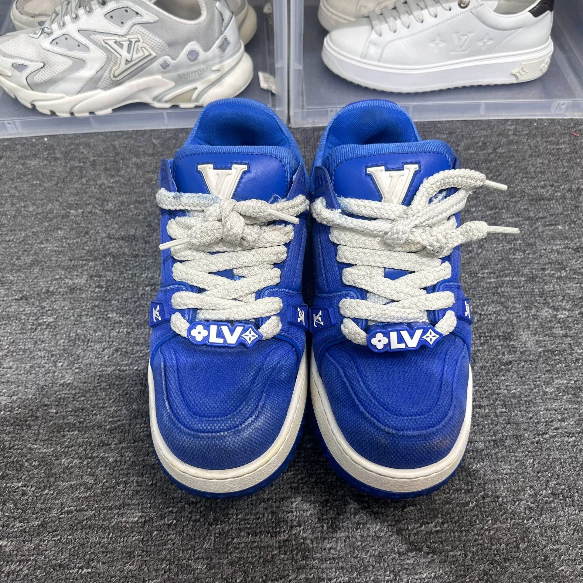 Louis Vuitton Louis Vuitton Training Blue Lowtop Sneakers 10 Men Size US 10 / EU 43 - 4 Thumbnail
