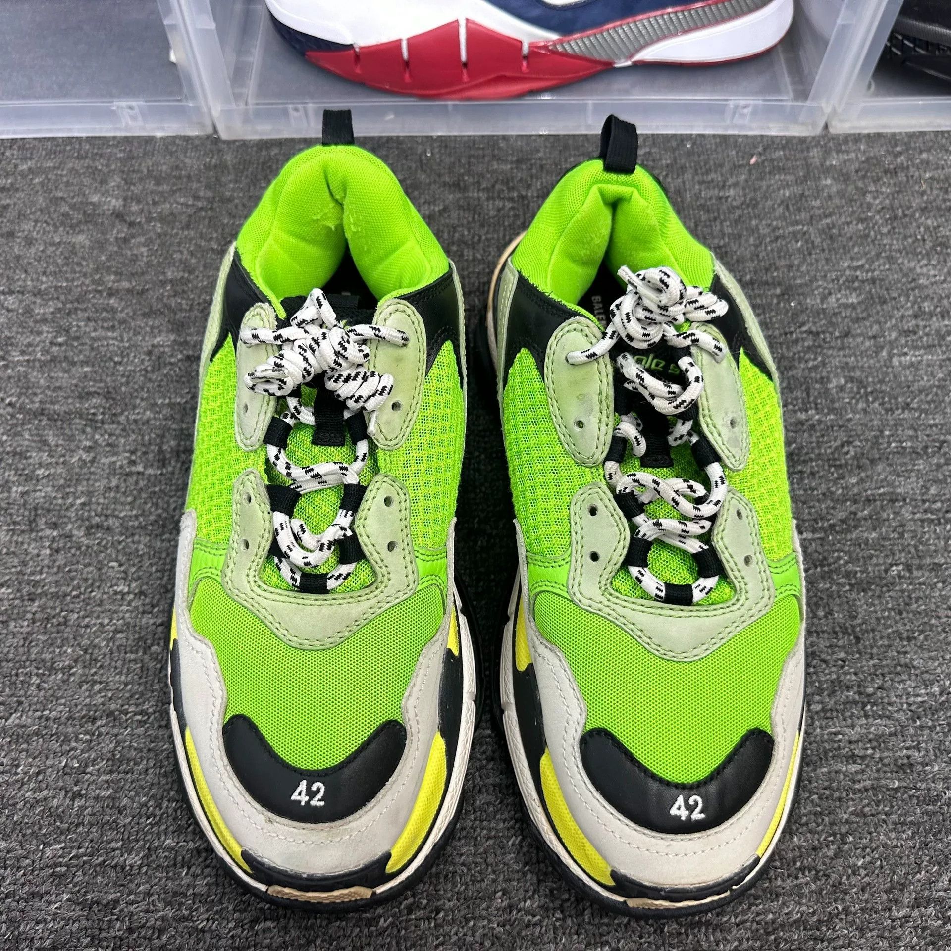 Balenciaga Balenciaga Green Lowtop Sneakers 9 Men Size US 9 / EU 42 - 4 Thumbnail