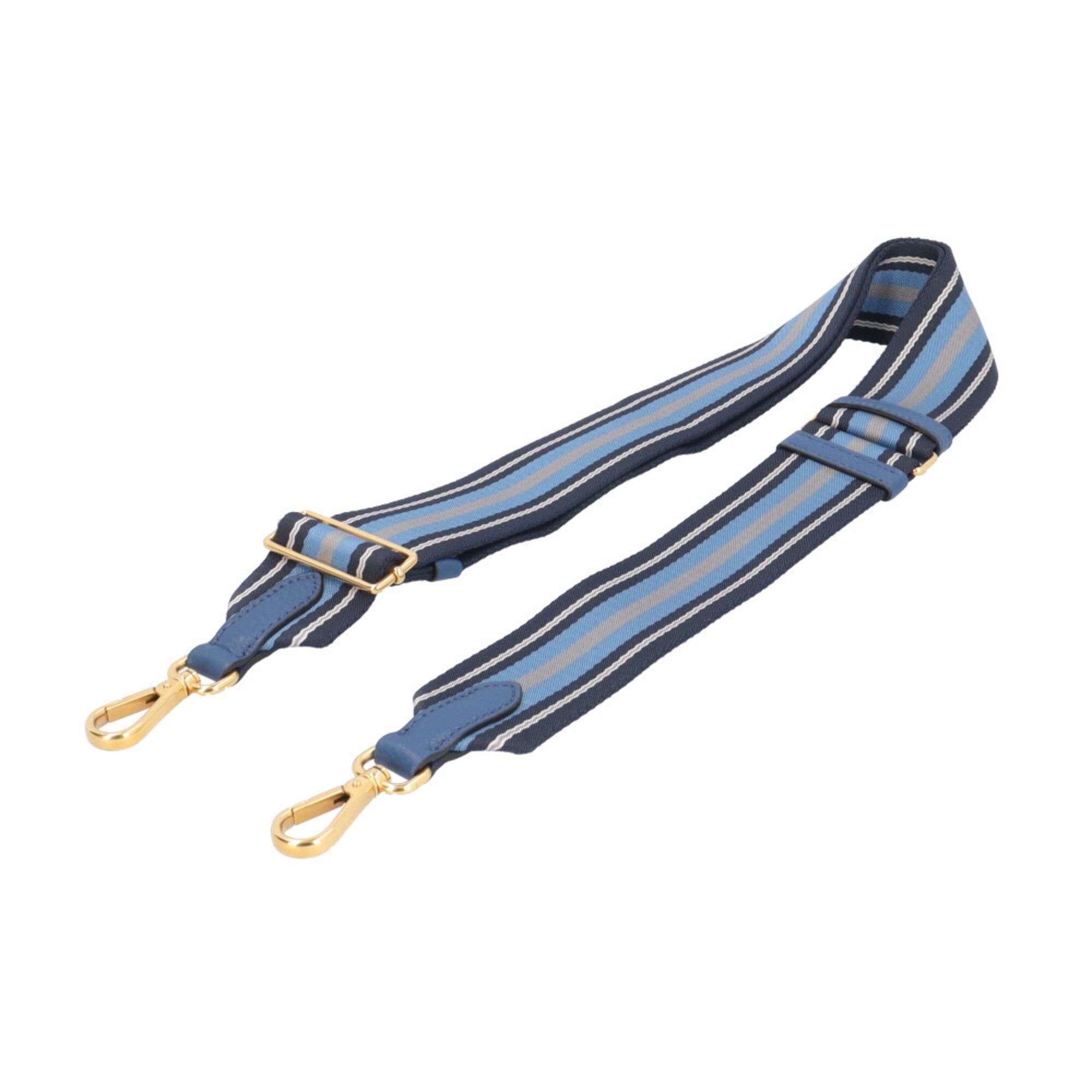 Prada Prada Mini Boston Vitello Phoenix Shoulder Bag, Leather 1BB086 Blue, Women's, PRADA 2-way Size ONE SIZE - 9 Thumbnail