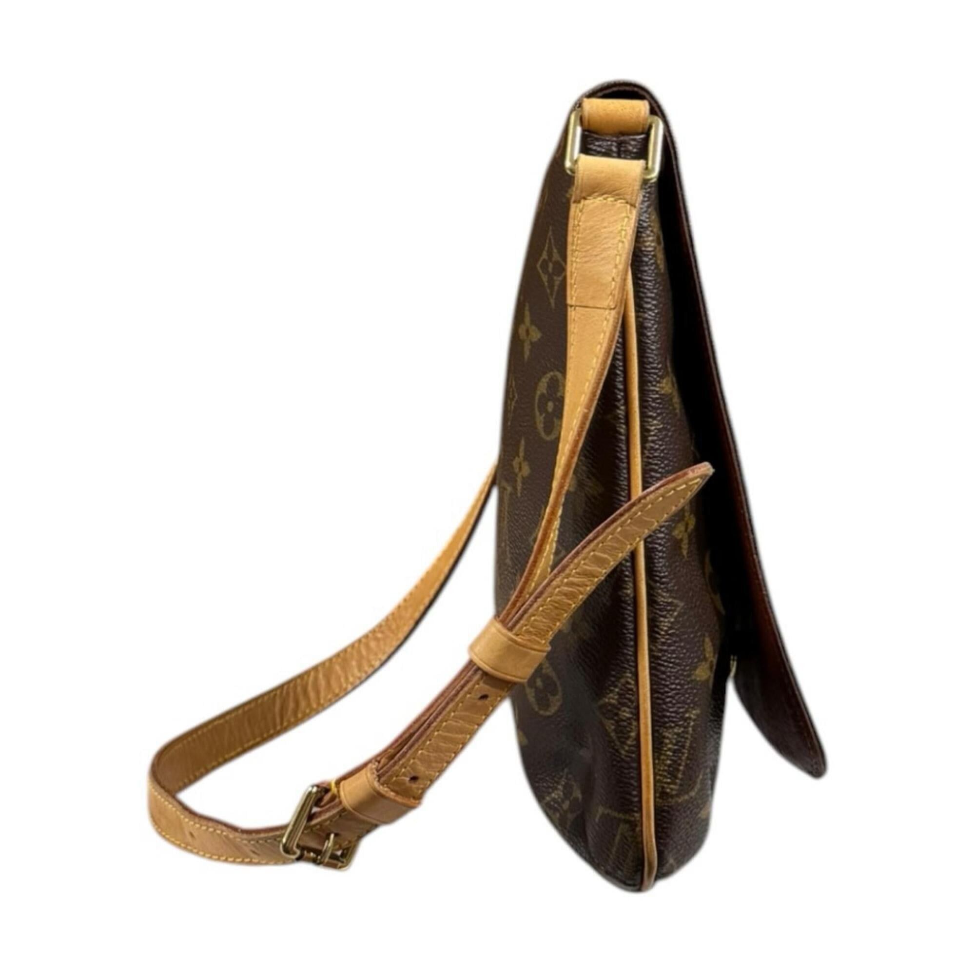 Louis Vuitton Louis Vuitton Musette Salsa Short Monogram Shoulder Bag, Canvas M51258 Brown, Women's LOUIS VUITTON Size ONE SIZE - 4 Thumbnail
