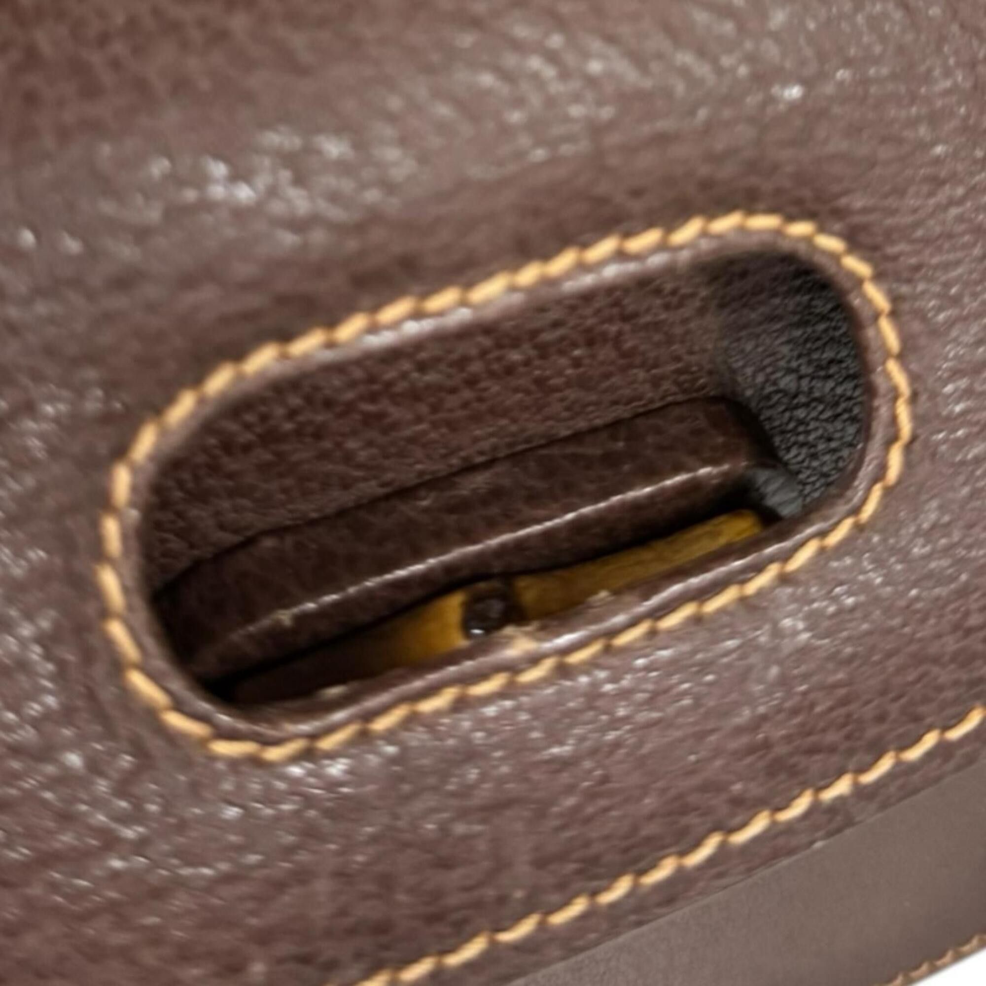 Gucci Gucci Bamboo Shoulder Bag, Leather 000・1014・0188, Brown, Women's, GUCCI 2-way Size ONE SIZE - 12 Thumbnail