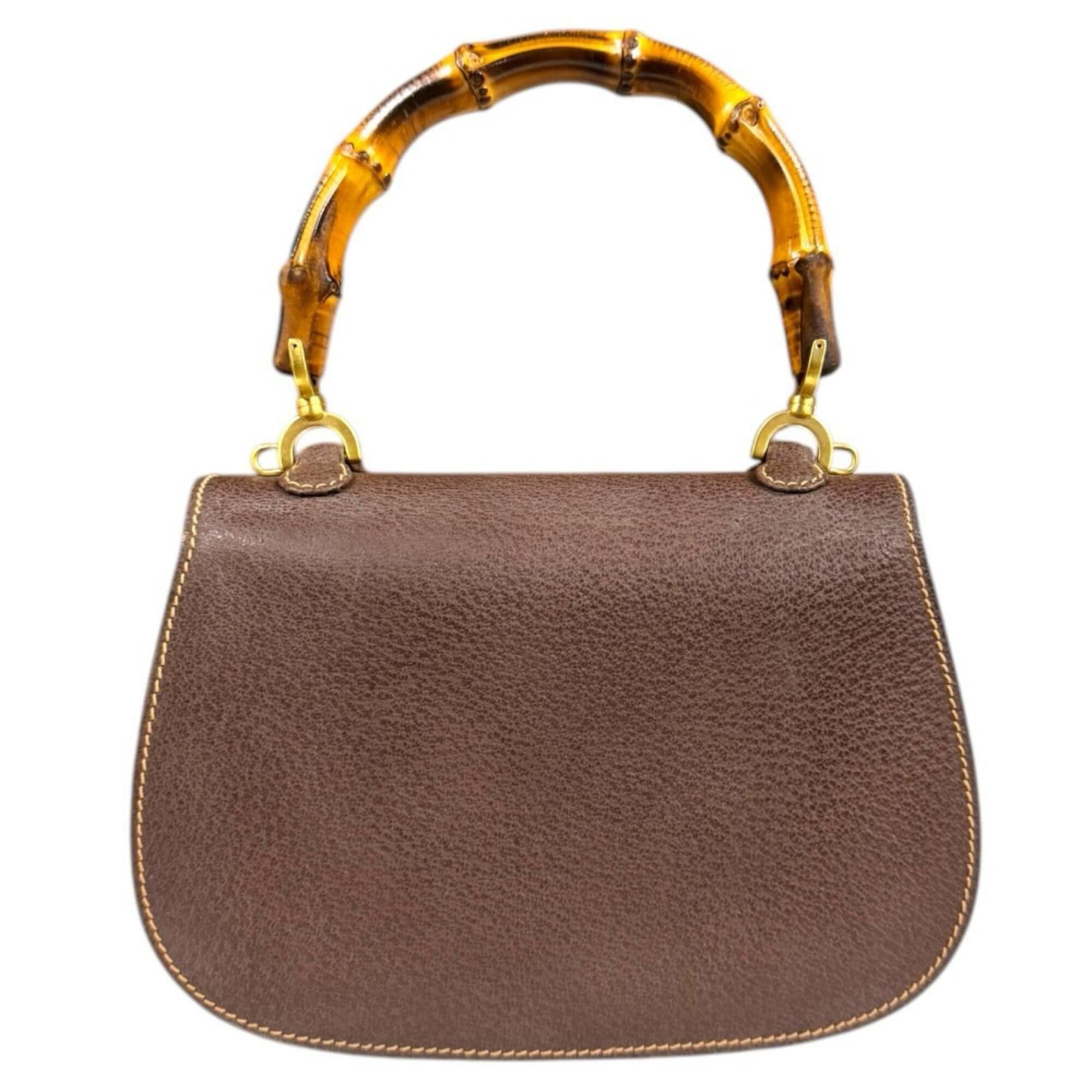 Gucci Gucci Bamboo Shoulder Bag, Leather 000・1014・0188, Brown, Women's, GUCCI 2-way Size ONE SIZE - 3 Thumbnail