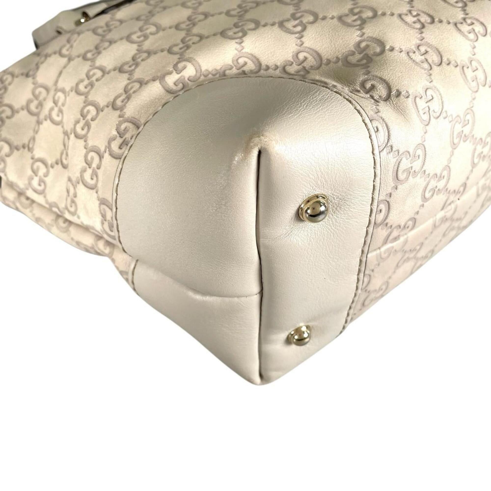 Gucci Gucci shoulder bag/tote bag, Guccissima heartbit leather, 269957, beige. Size ONE SIZE - 9 Thumbnail
