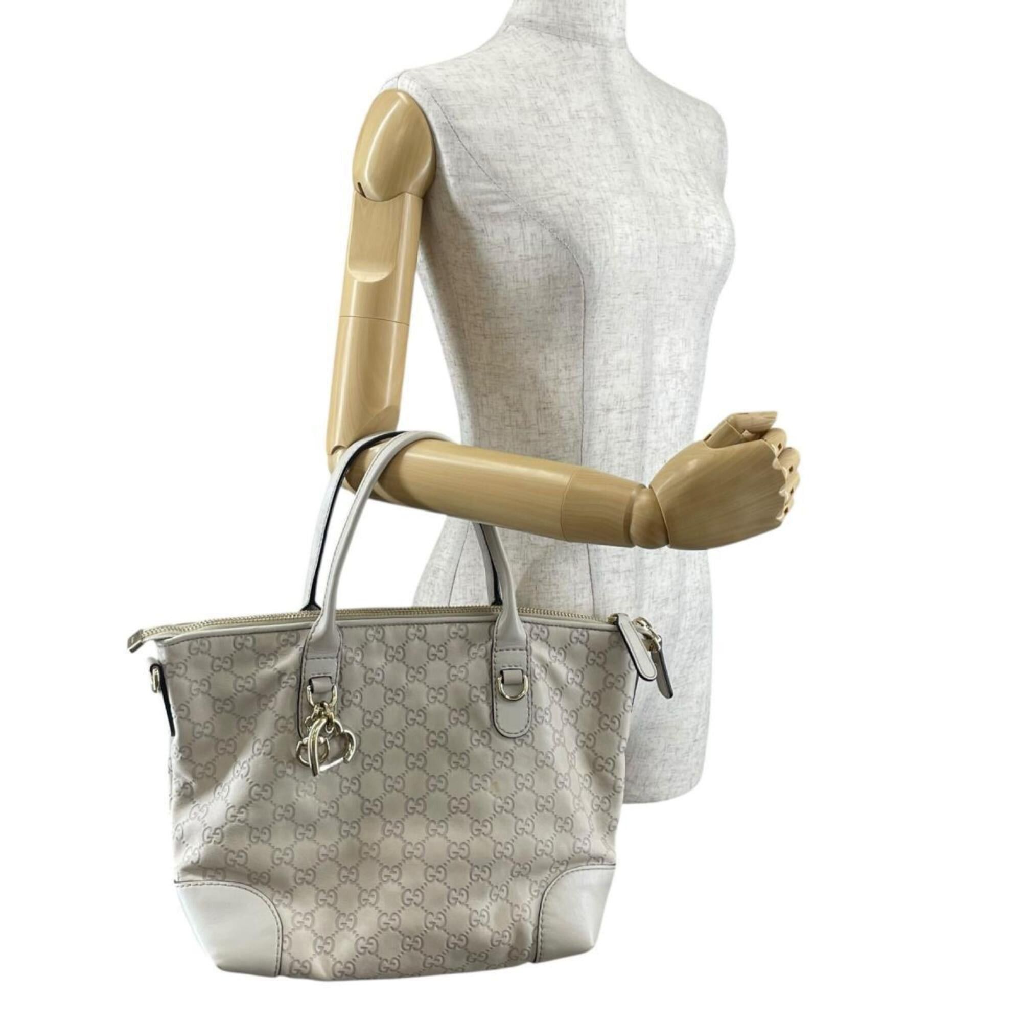 Gucci Gucci shoulder bag/tote bag, Guccissima heartbit leather, 269957, beige. Size ONE SIZE - 19 Thumbnail
