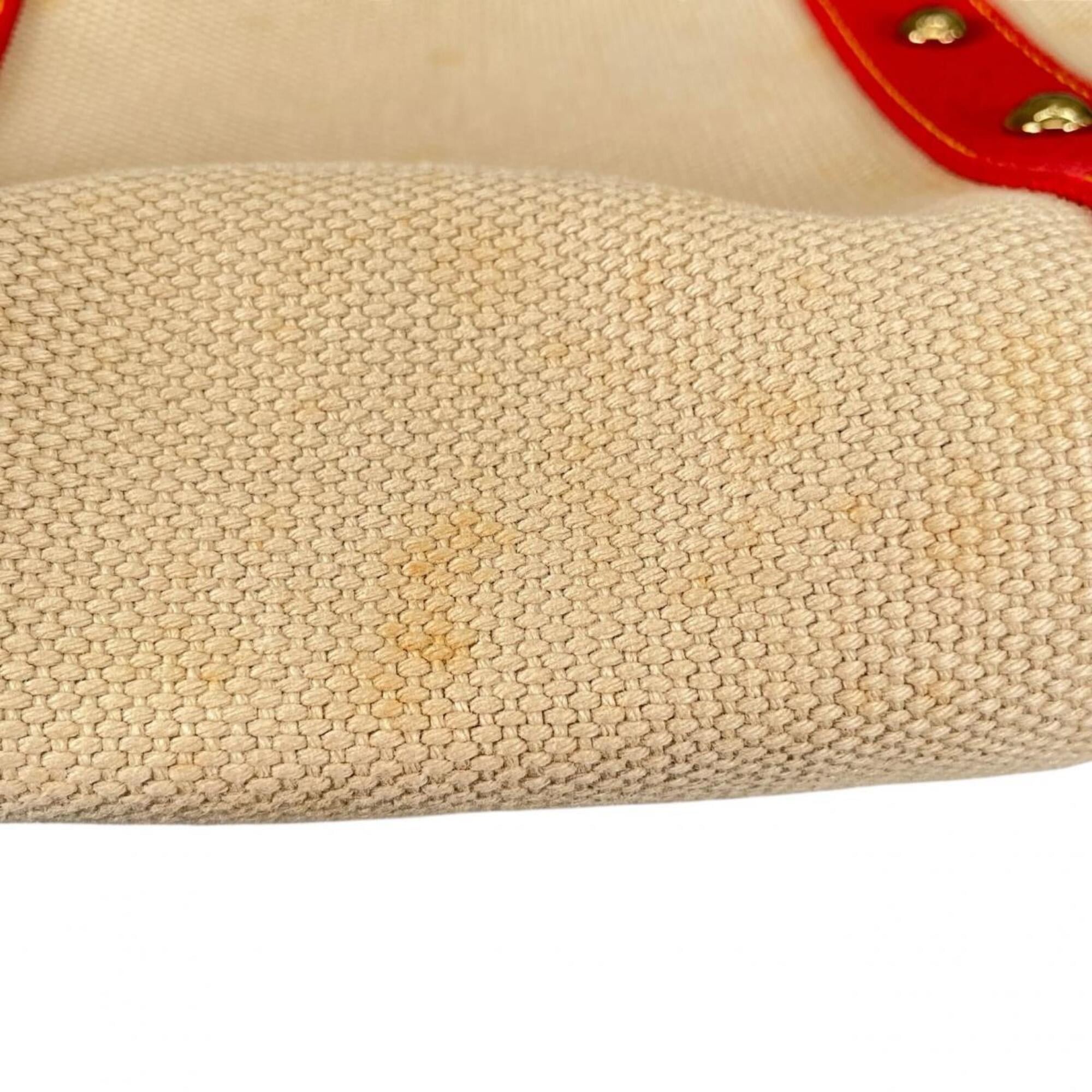 Louis Vuitton Louis Vuitton Cabas MM Antigua Canvas Tote Bag M40035 Beige Size ONE SIZE - 10 Thumbnail