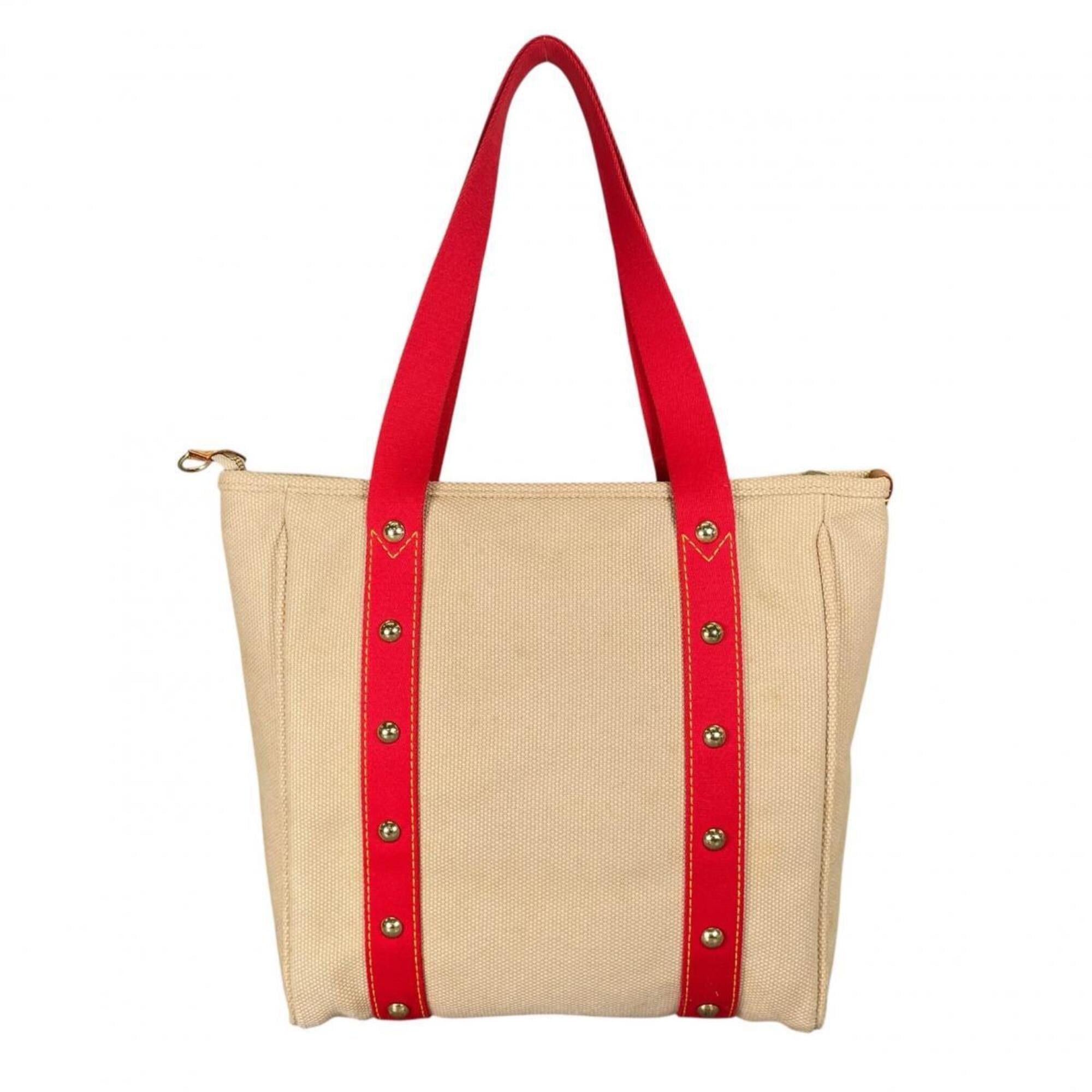 Louis Vuitton Louis Vuitton Cabas MM Antigua Canvas Tote Bag M40035 Beige Size ONE SIZE - 3 Thumbnail