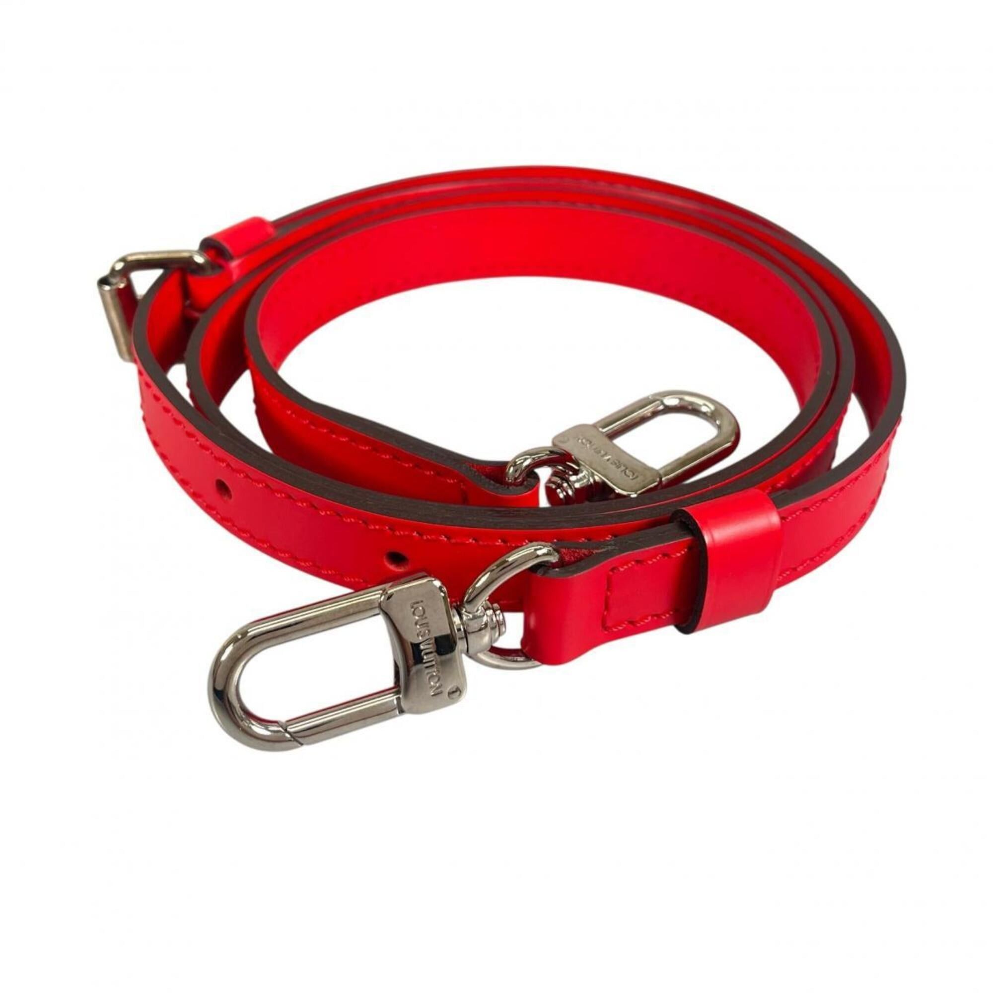 Louis Vuitton Louis Vuitton Shoulder Strap Bag Accessory Leather Red Size ONE SIZE - 2 Thumbnail