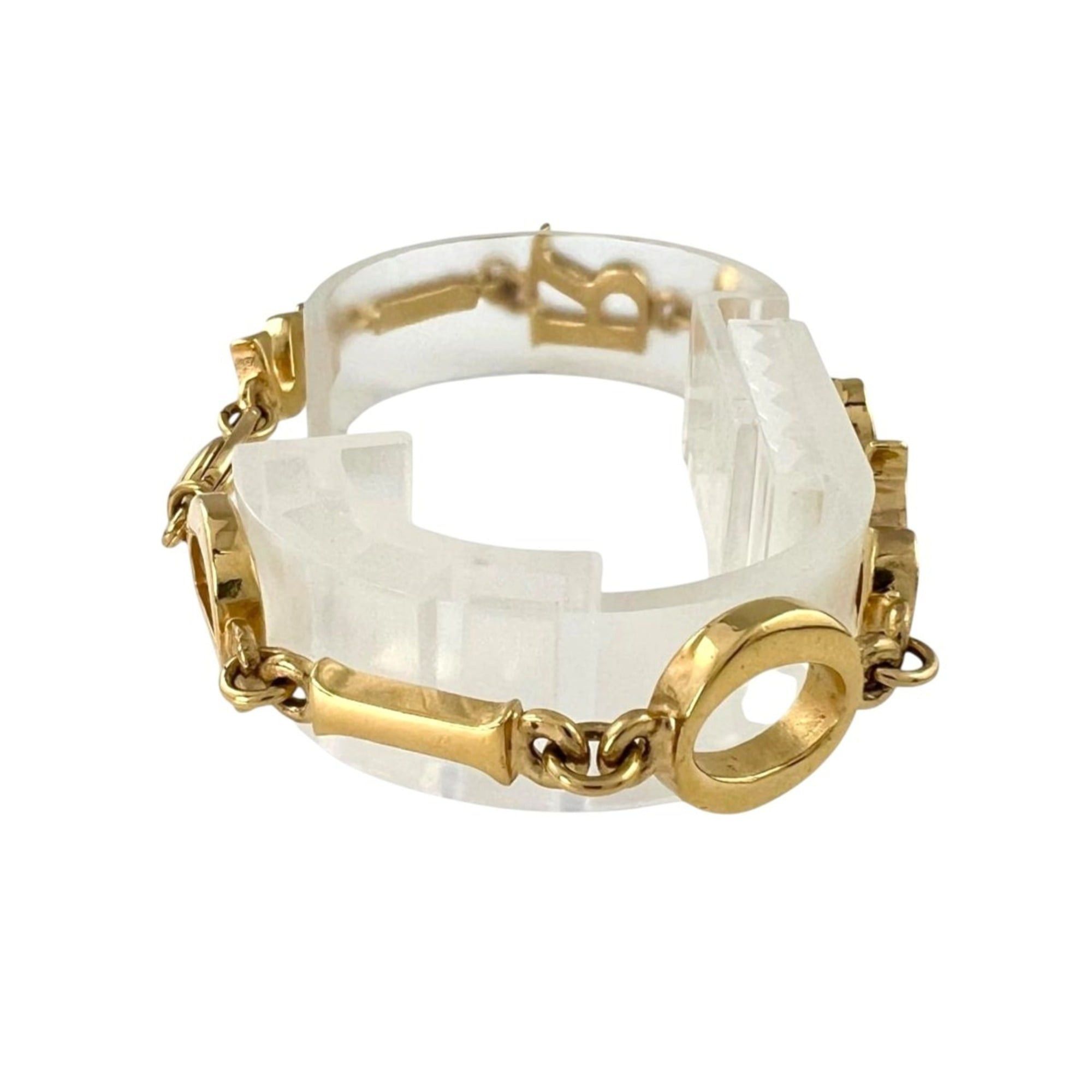 Dior Christian Dior bracelet, Paris, with brand logo, chain GP gold. Size ONE SIZE - 3 Thumbnail