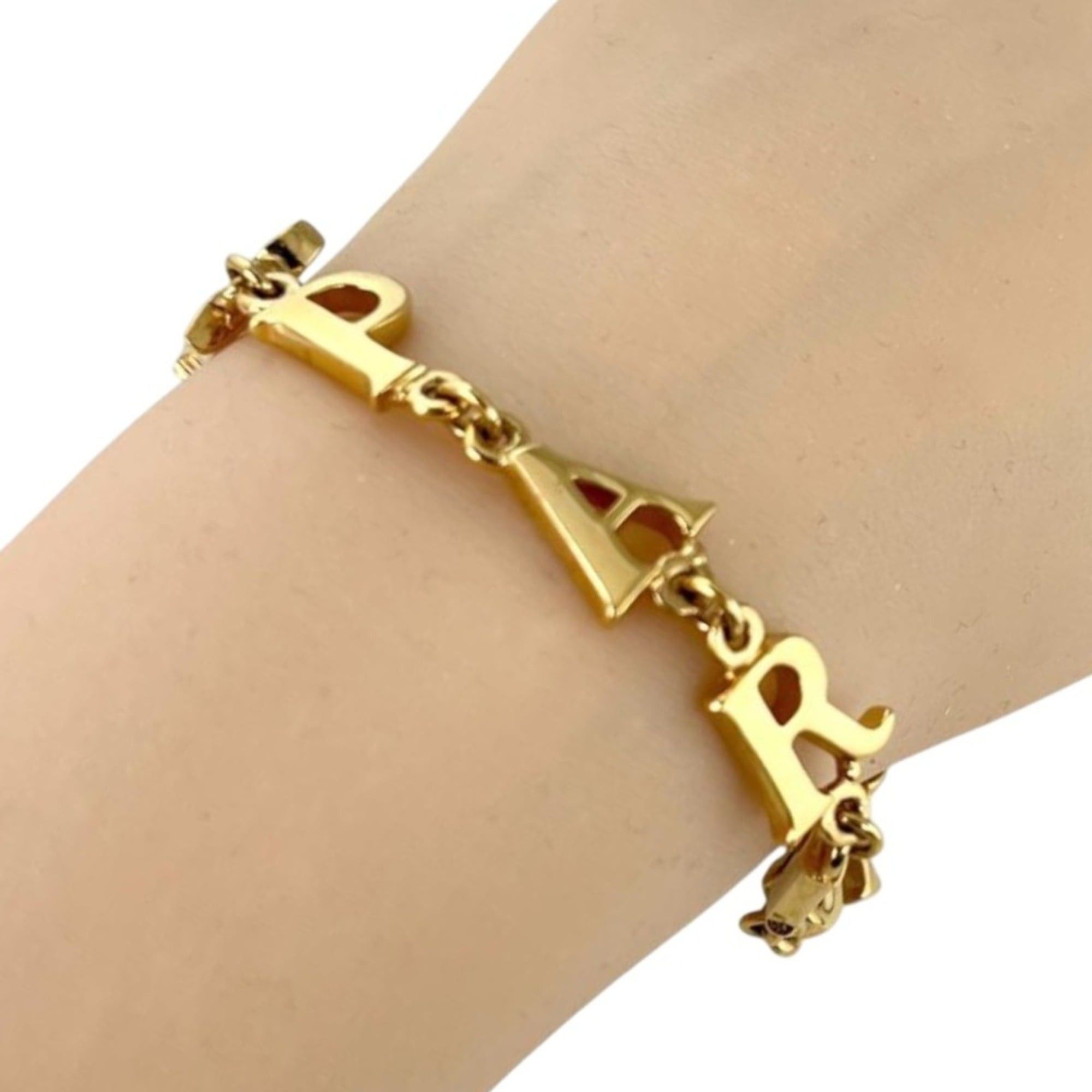 Dior Christian Dior bracelet, Paris, with brand logo, chain GP gold. Size ONE SIZE - 7 Thumbnail