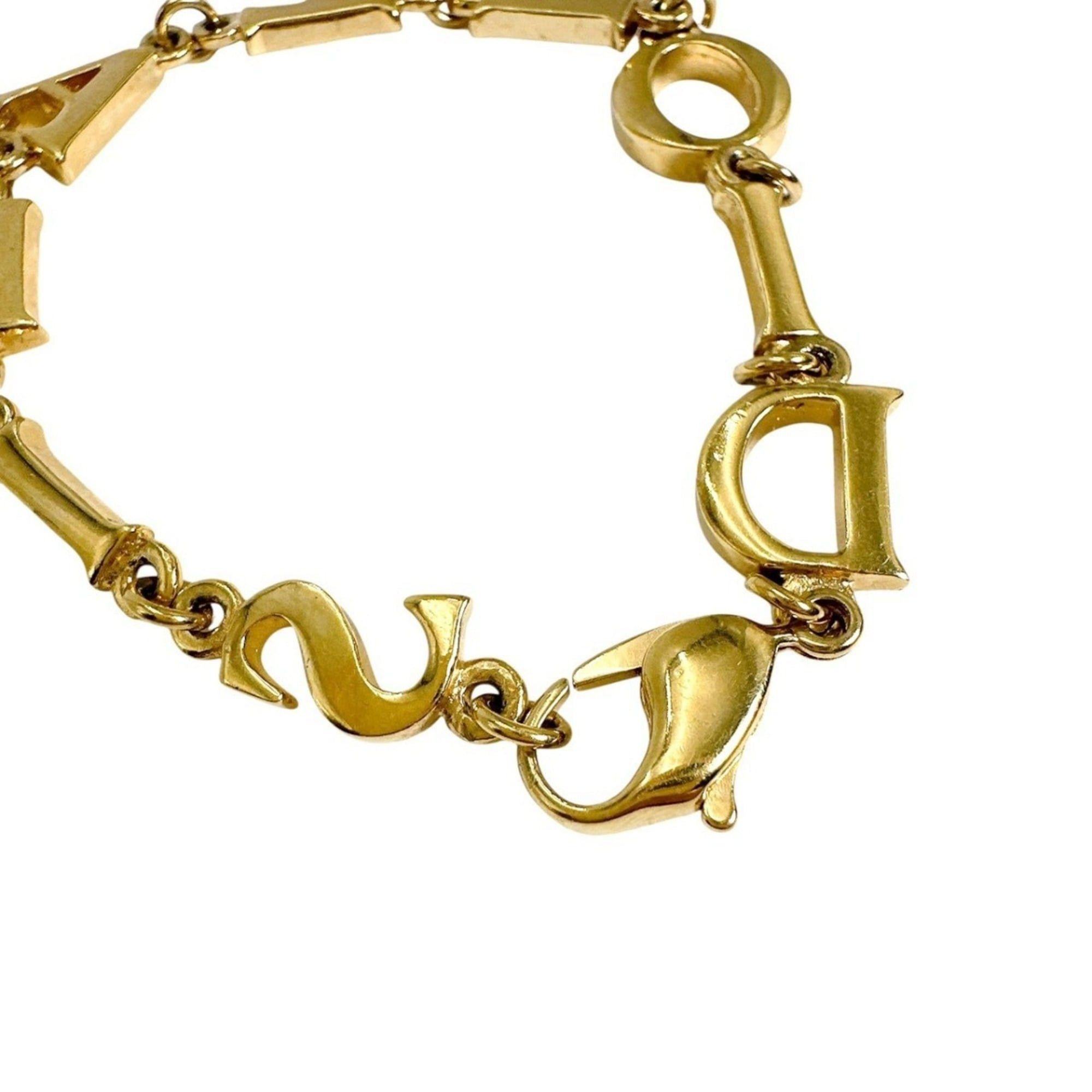 Dior Christian Dior bracelet, Paris, with brand logo, chain GP gold. Size ONE SIZE - 9 Thumbnail