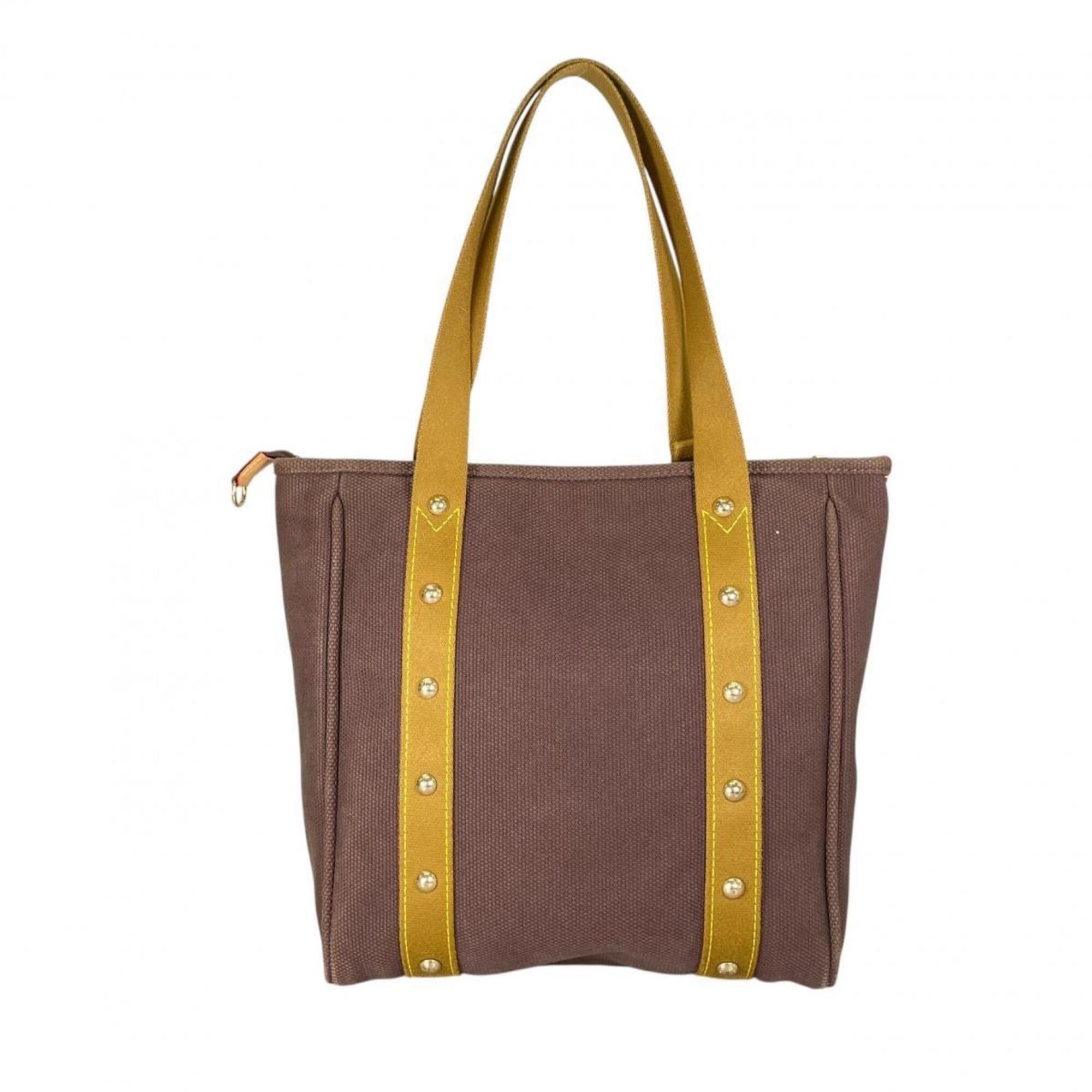 Louis Vuitton Louis Vuitton Cabas MM Antigua Canvas Tote Bag, M40086 Brown Size ONE SIZE - 3 Thumbnail
