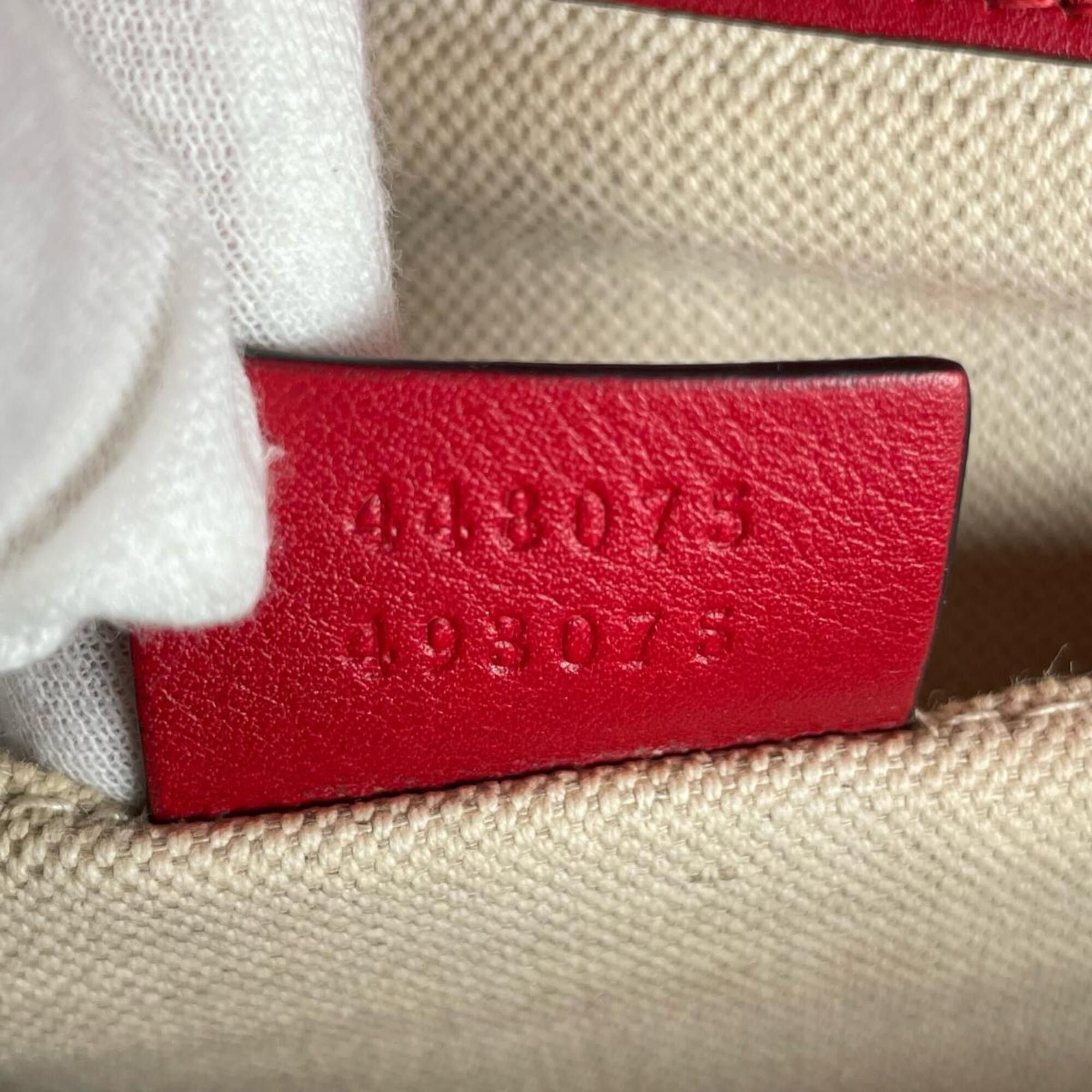 Gucci Gucci Dionysus Bamboo Leather Handbag/Shoulder Bag, 448075, Red Size ONE SIZE - 15 Thumbnail