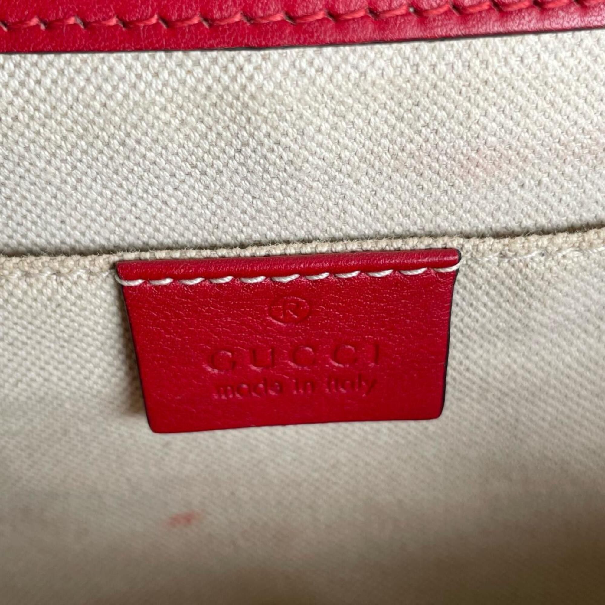 Gucci Gucci Dionysus Bamboo Leather Handbag/Shoulder Bag, 448075, Red Size ONE SIZE - 14 Thumbnail