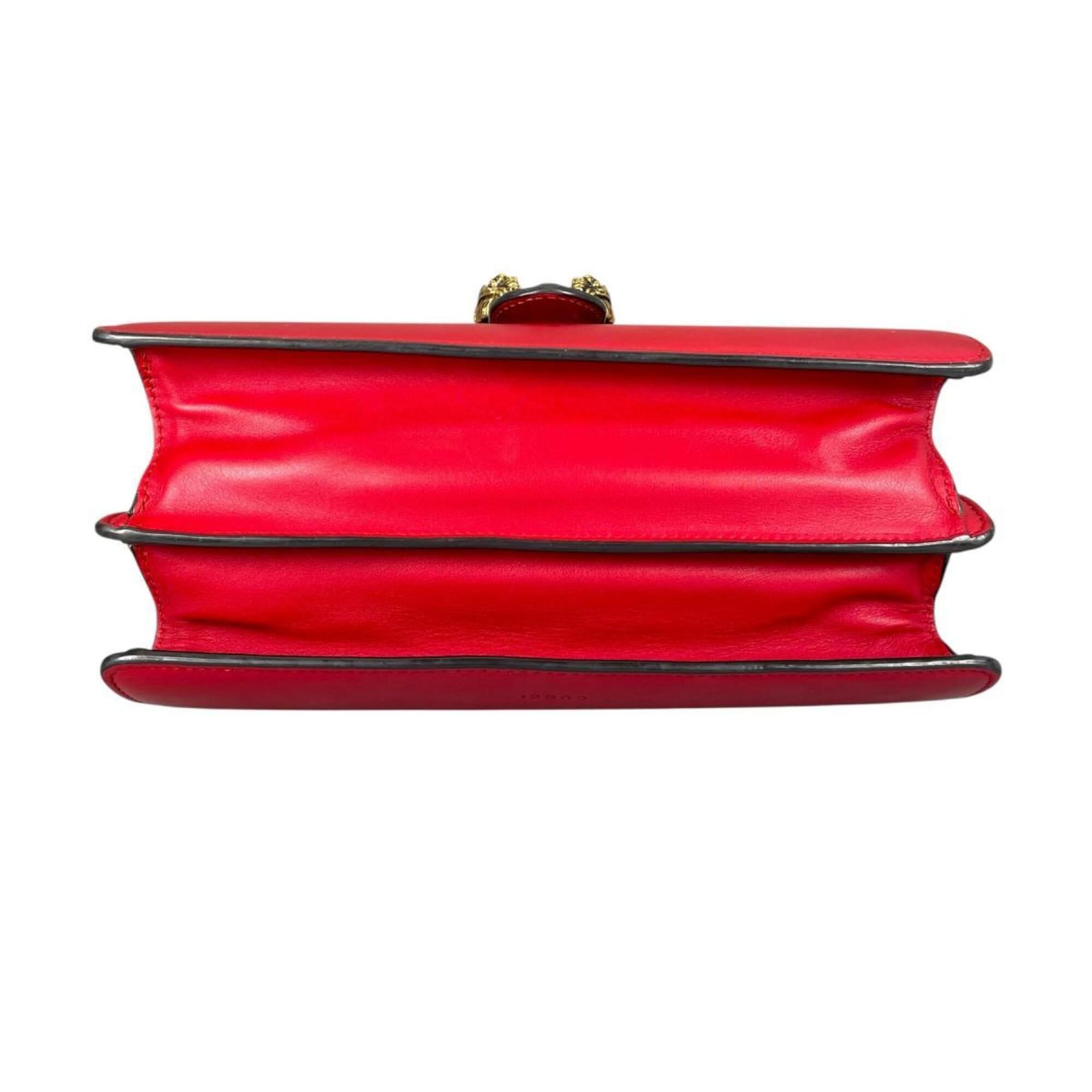 Gucci Gucci Dionysus Bamboo Leather Handbag/Shoulder Bag, 448075, Red Size ONE SIZE - 5 Thumbnail