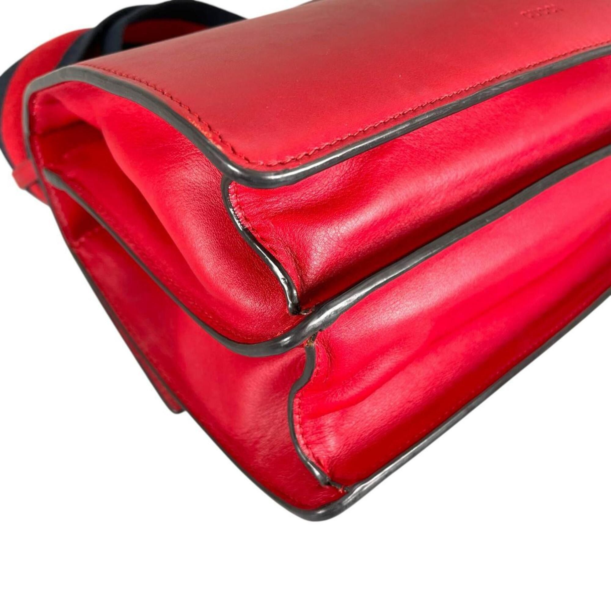 Gucci Gucci Dionysus Bamboo Leather Handbag/Shoulder Bag, 448075, Red Size ONE SIZE - 10 Thumbnail