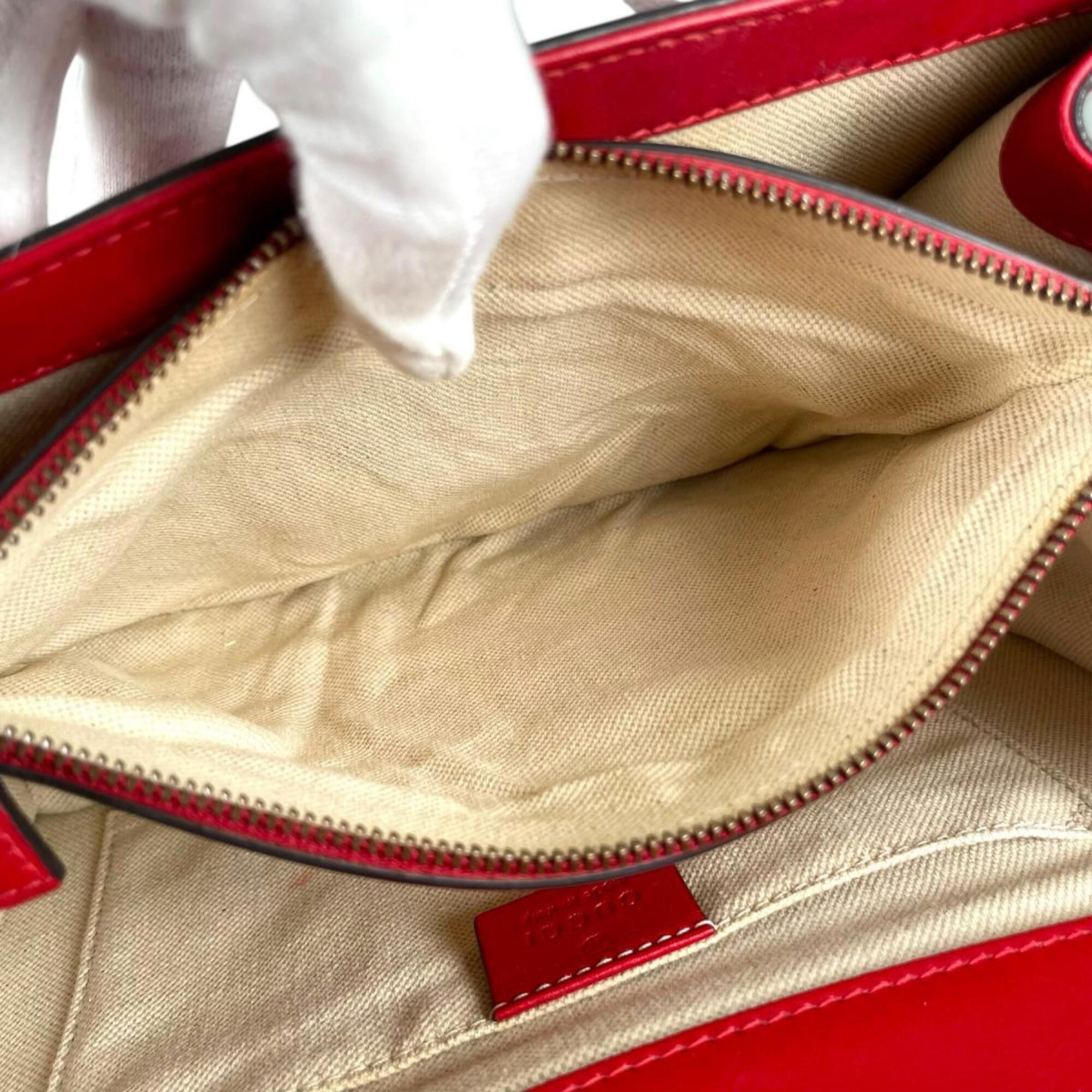 Gucci Gucci Dionysus Bamboo Leather Handbag/Shoulder Bag, 448075, Red Size ONE SIZE - 12 Thumbnail